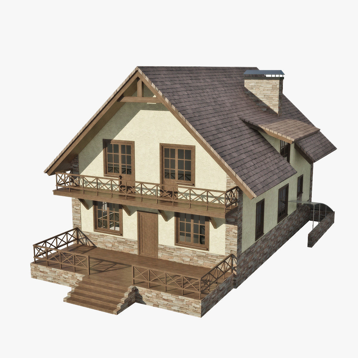 Cottage 3D model_0