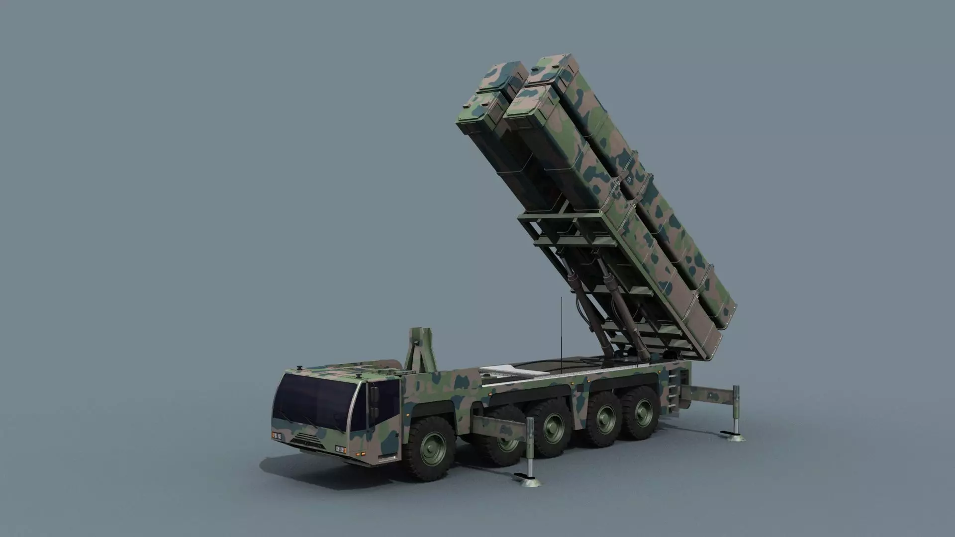 Missile Launcher 3d model - animated 3D model_3