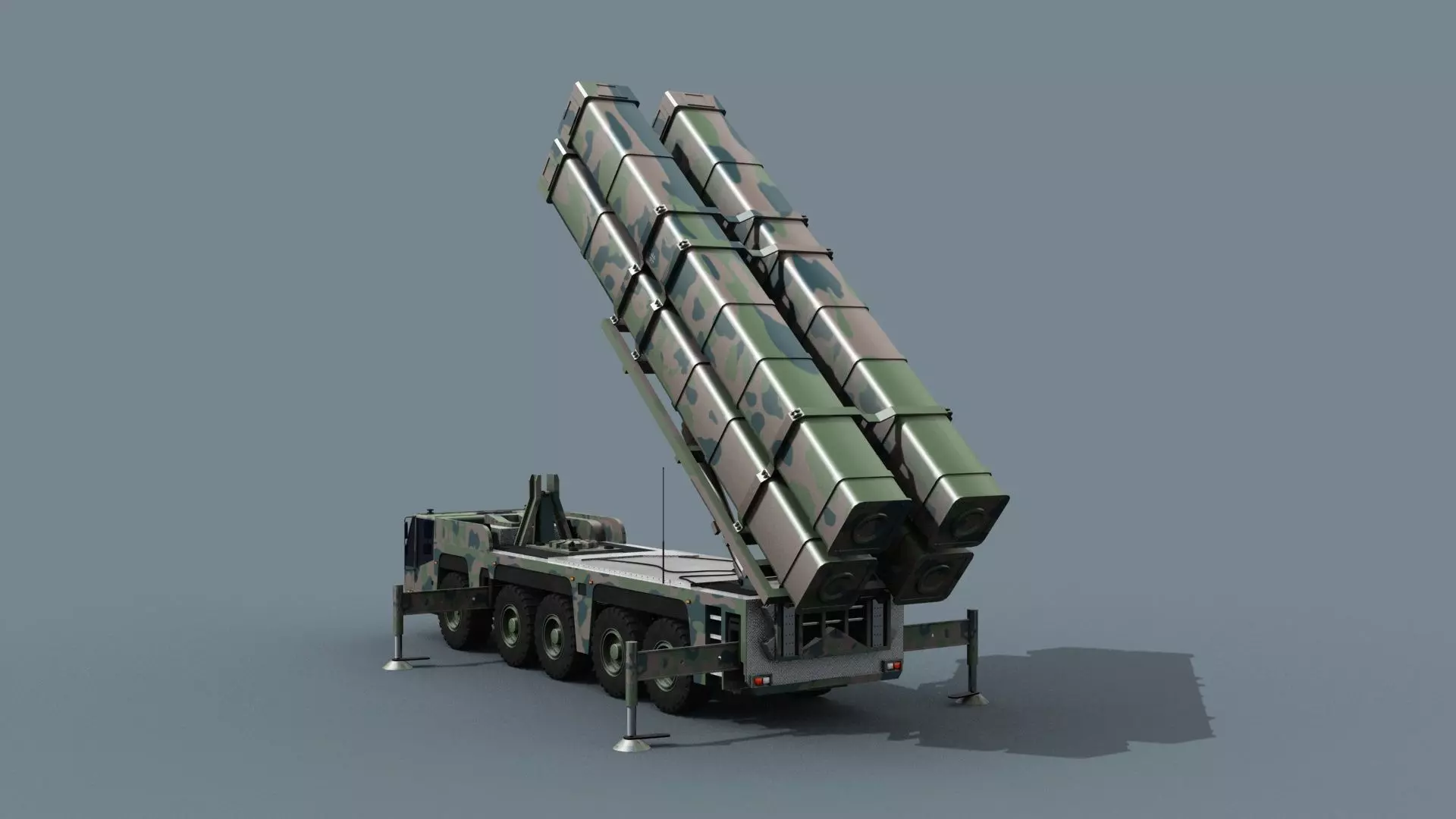 Missile Launcher 3d model - animated 3D model_7