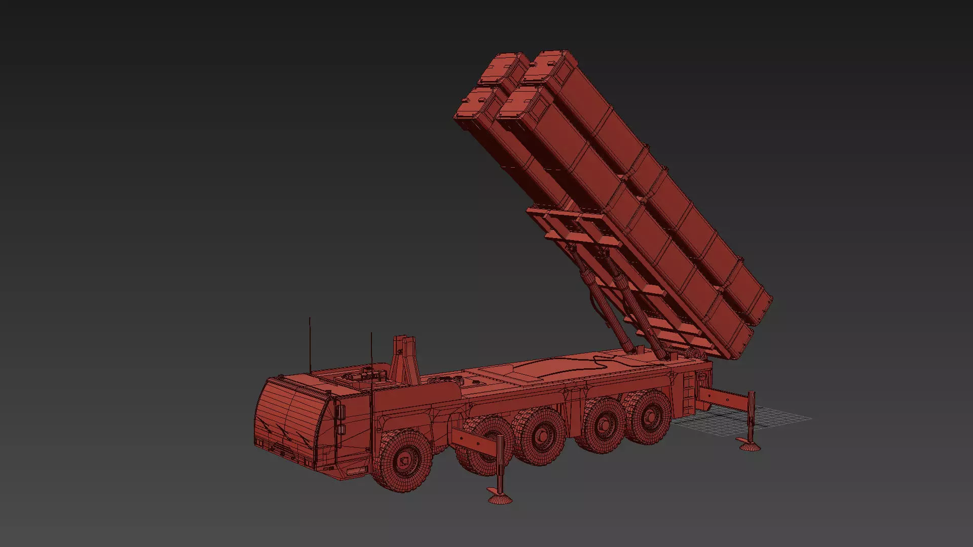 Missile Launcher 3d model - animated 3D model_16