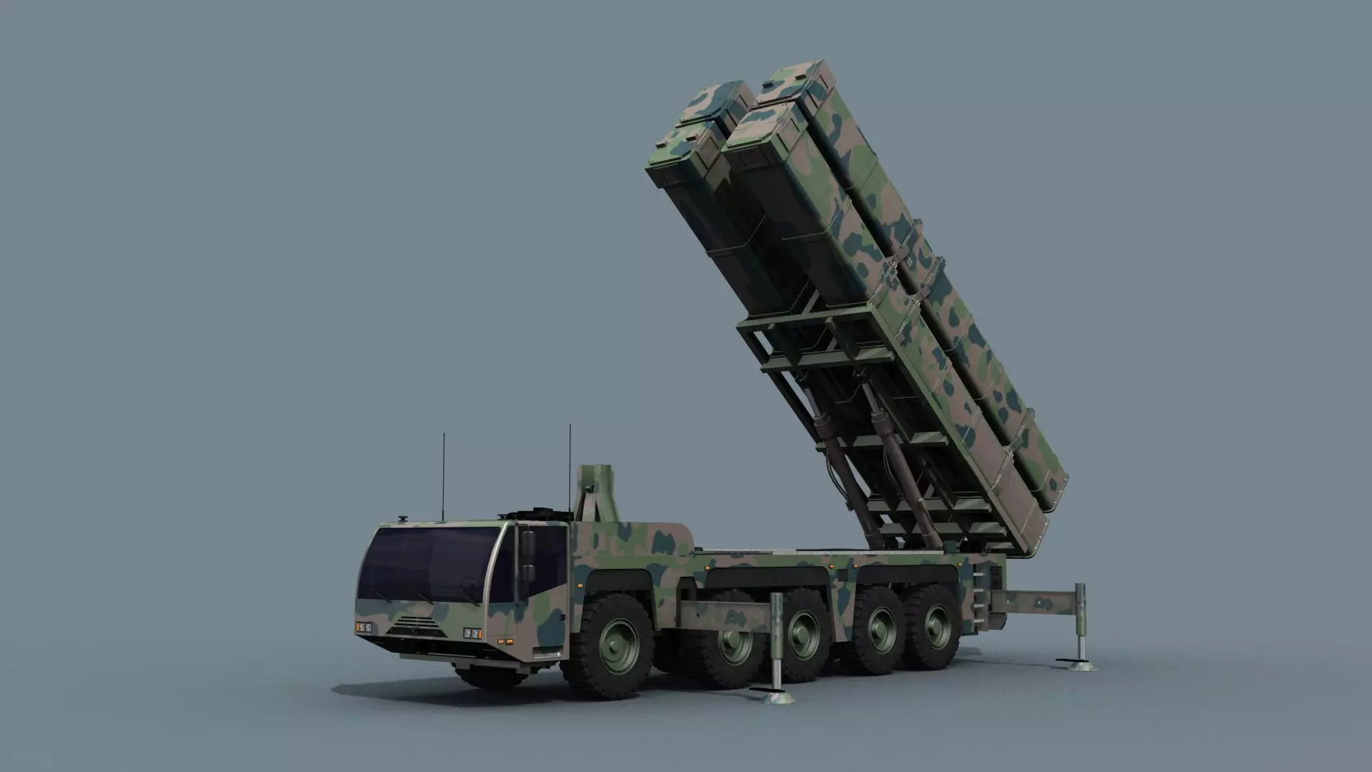 Missile Launcher 3d model - animated 3D model_12