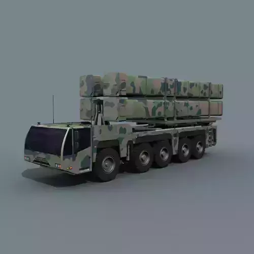 Missile Launcher 3d model - animated 3D model Missile Launcher 3d model - animated 3D model