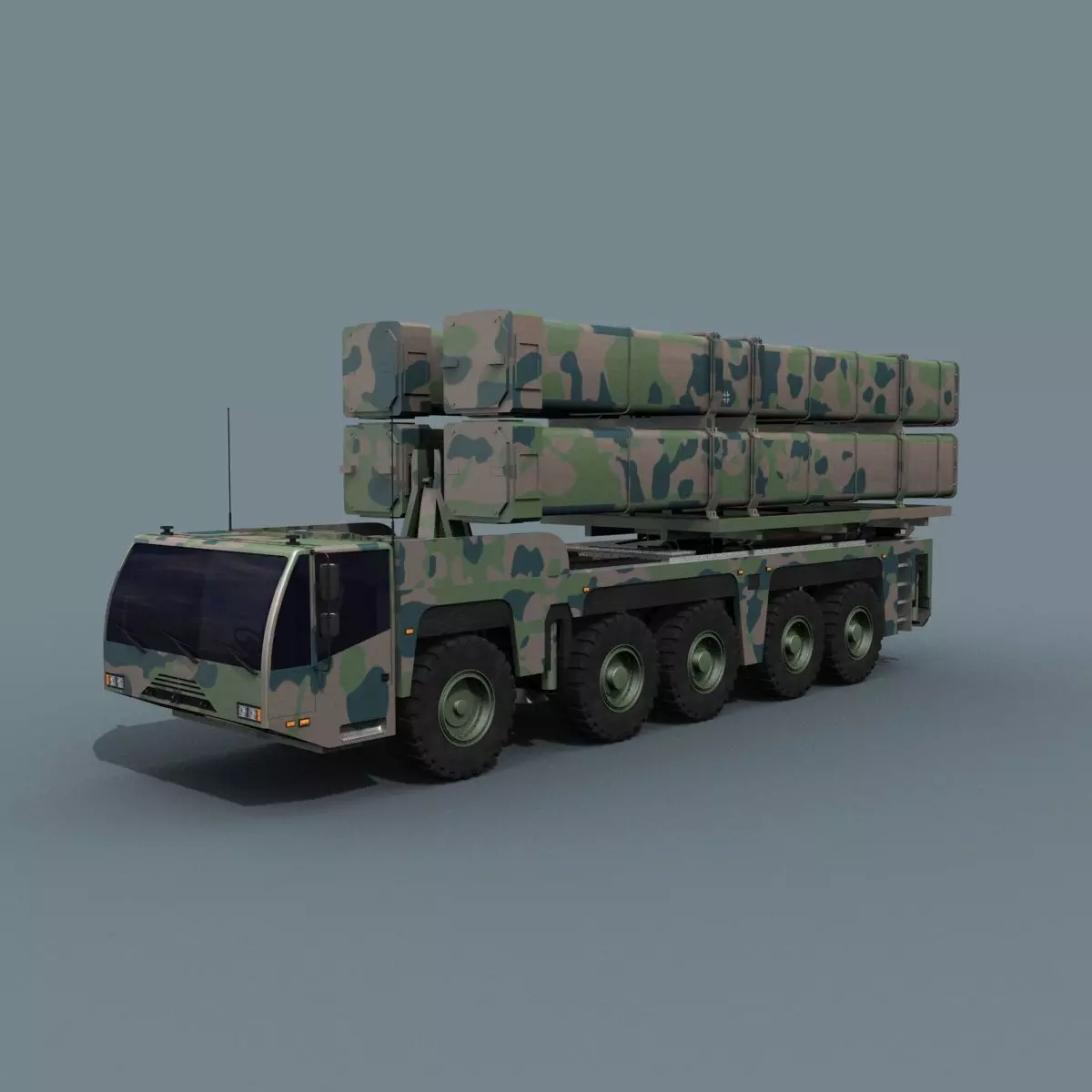 Missile Launcher 3d model - animated 3D model_0