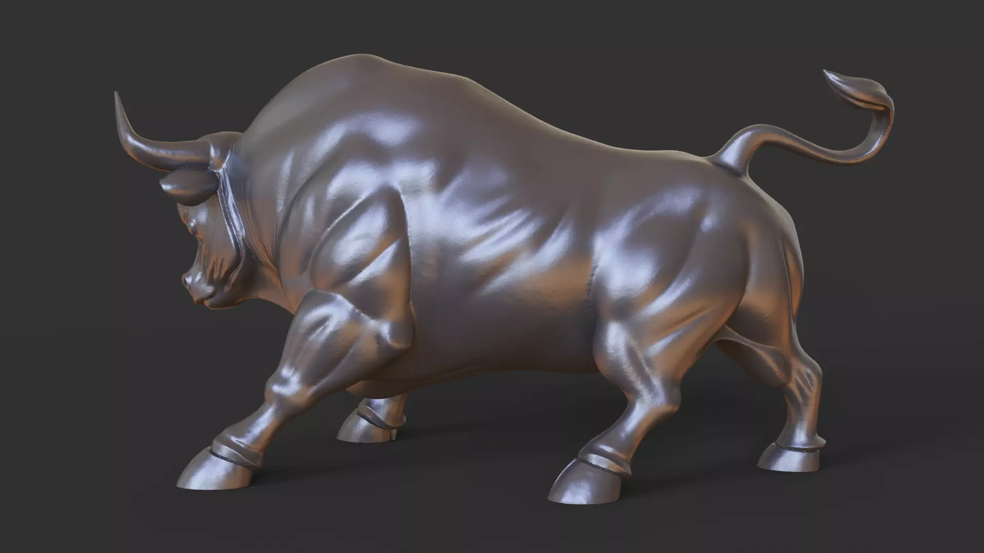 Stockmarket Bull 3D print model_5