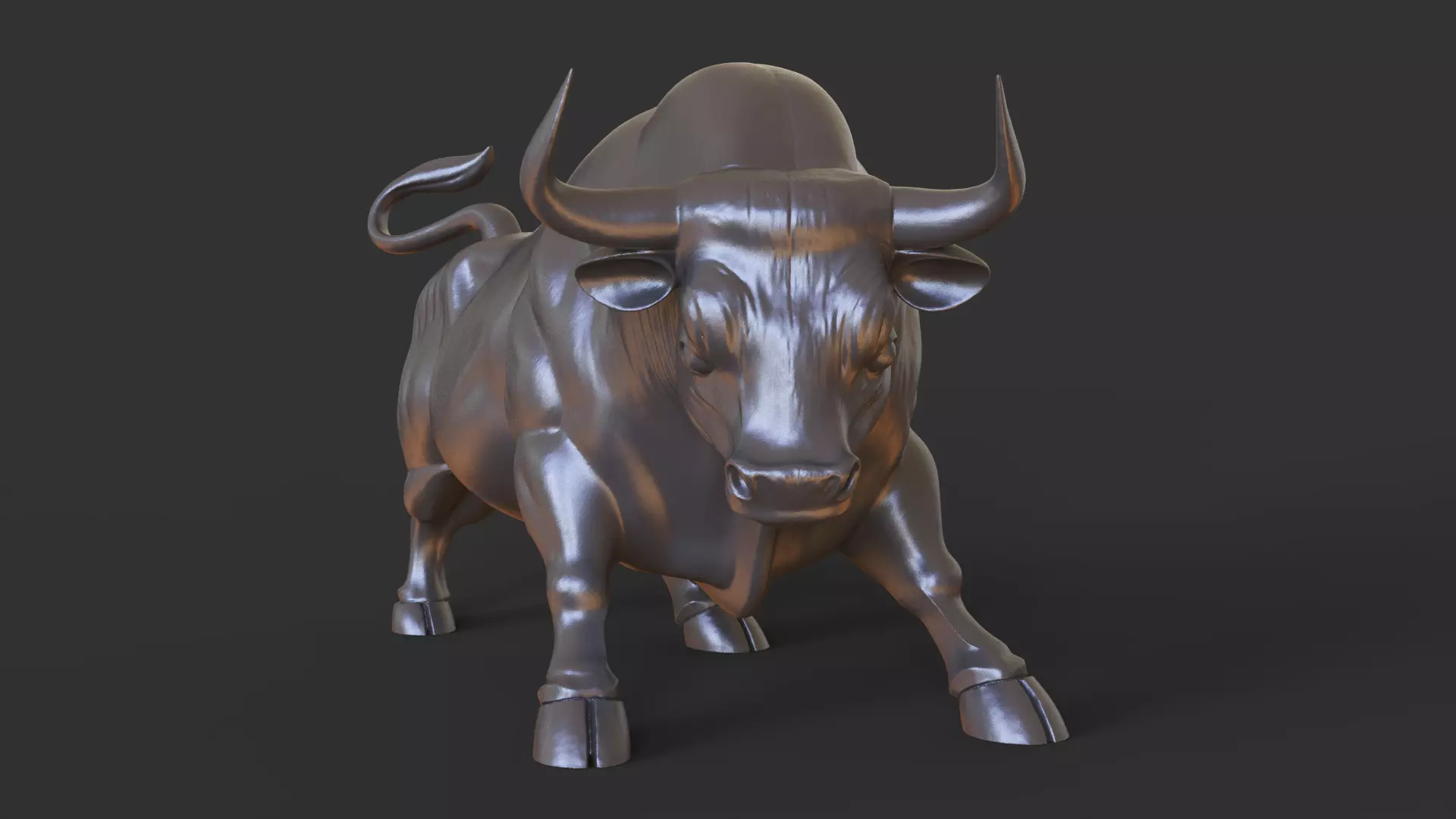 Stockmarket Bull 3D print model_9