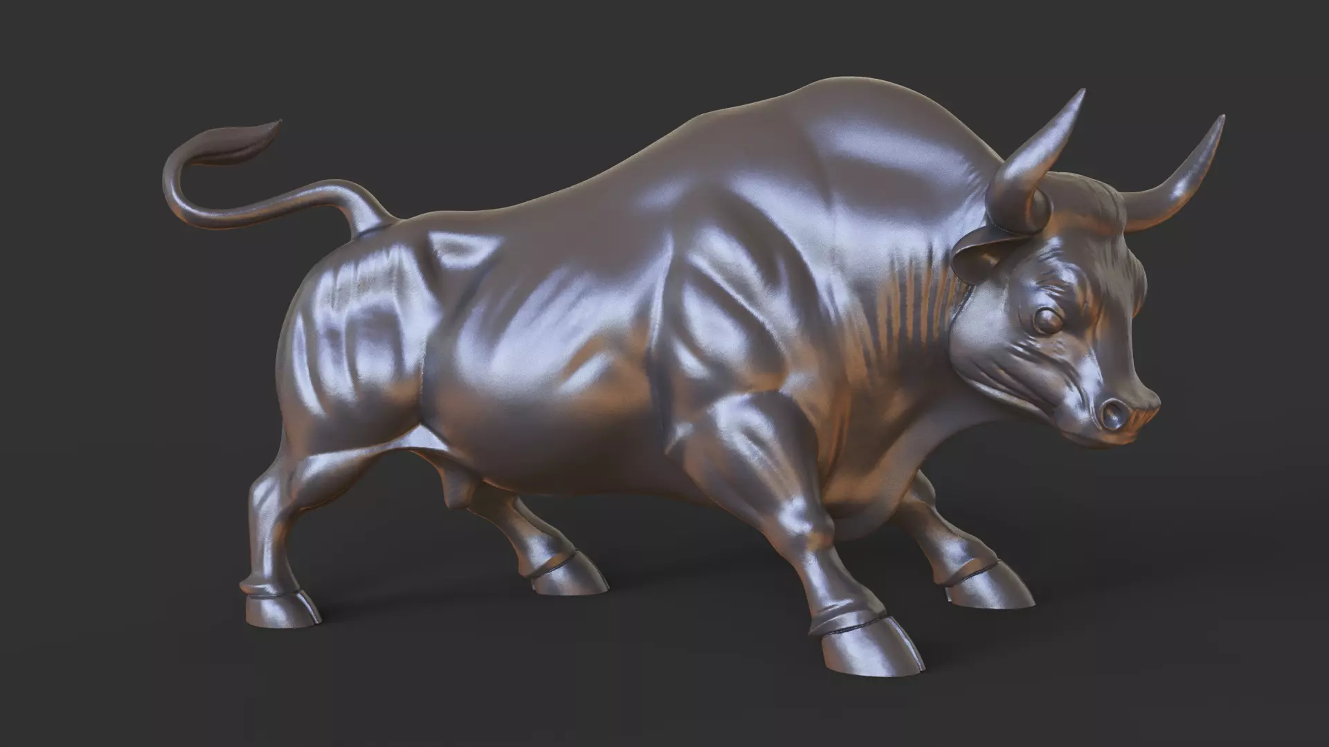 Stockmarket Bull 3D print model_7