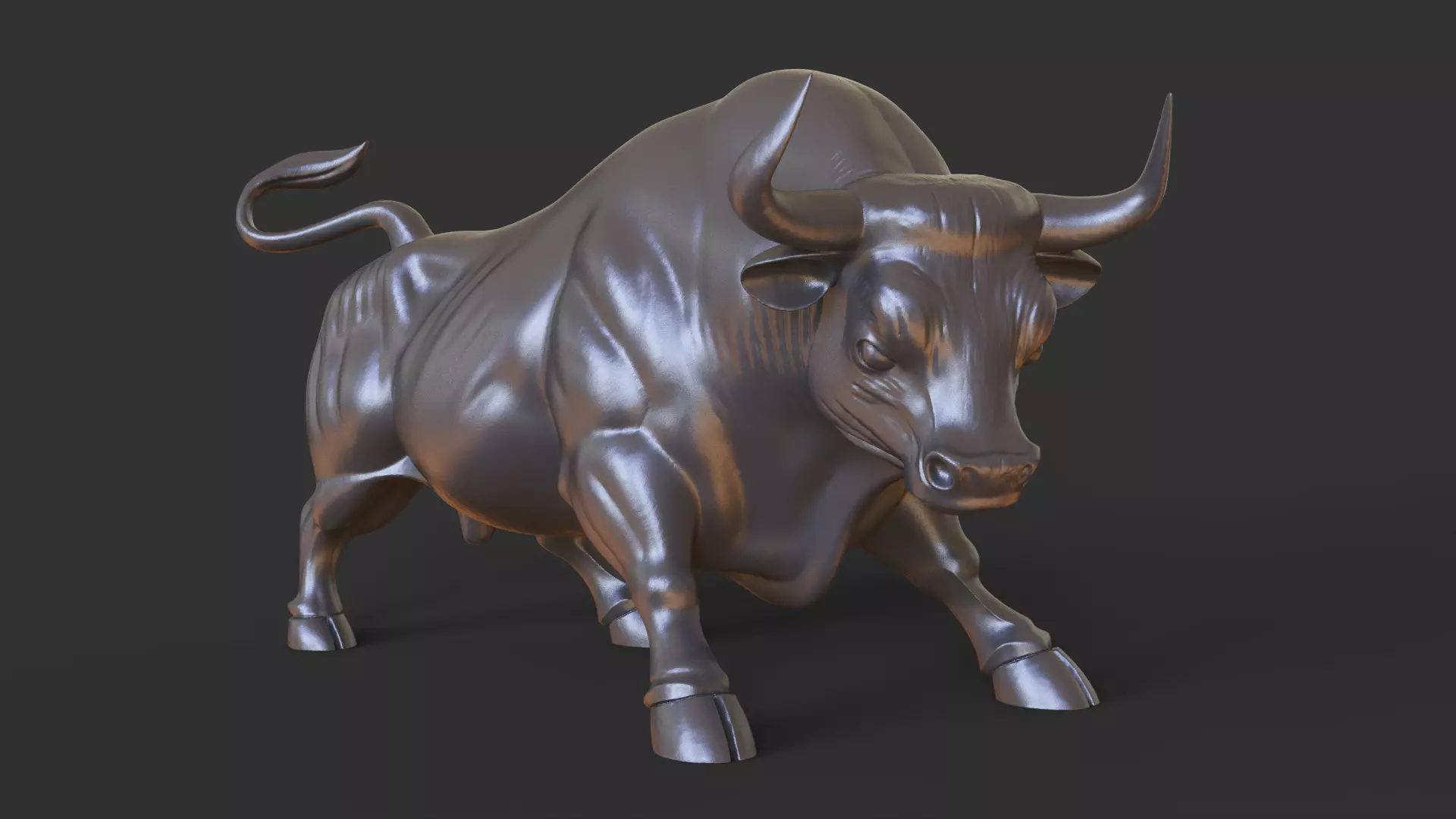 Stockmarket Bull 3D print model_8