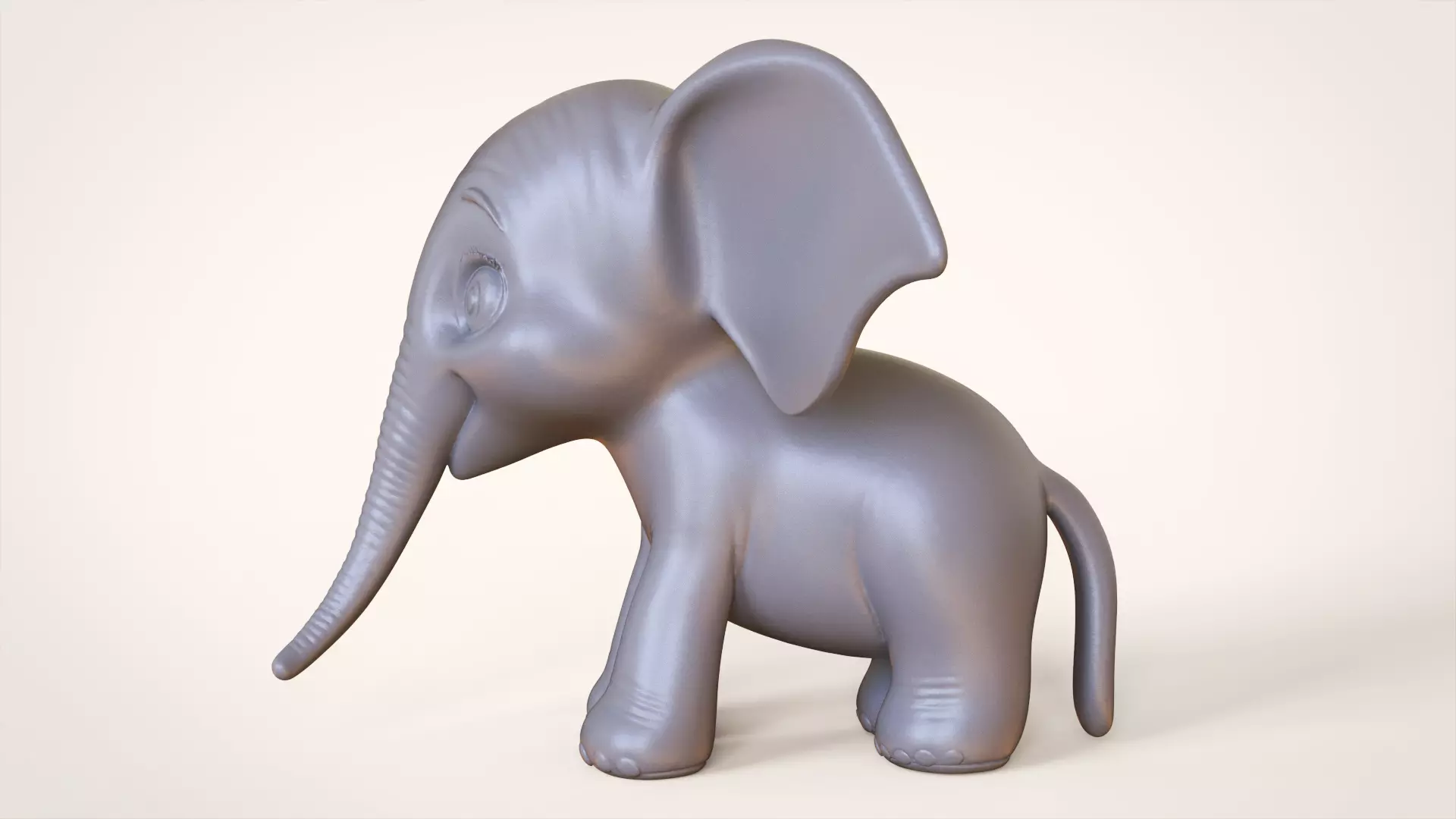 Toon Elephant 3D print model_2