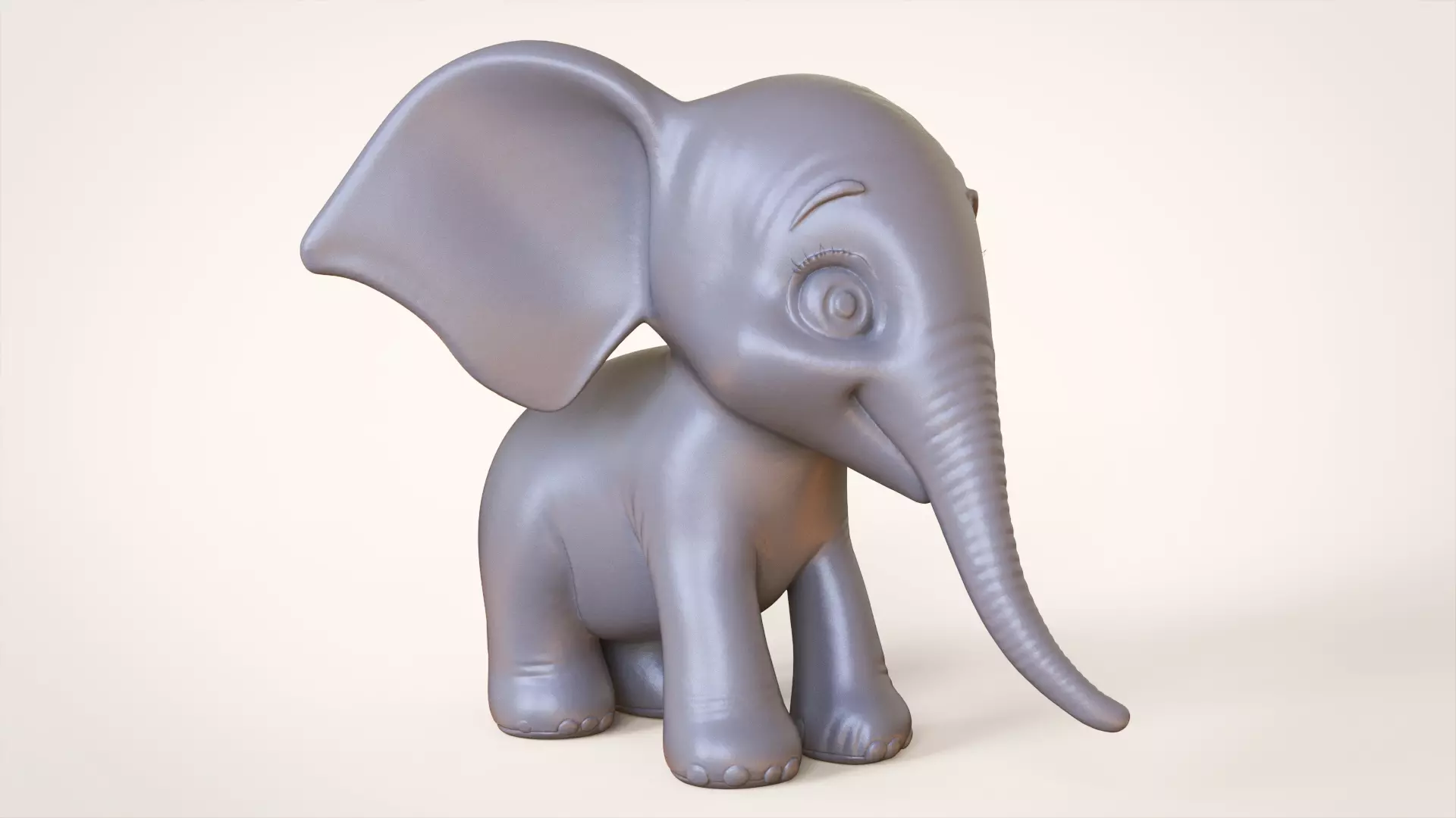 Toon Elephant 3D print model_7