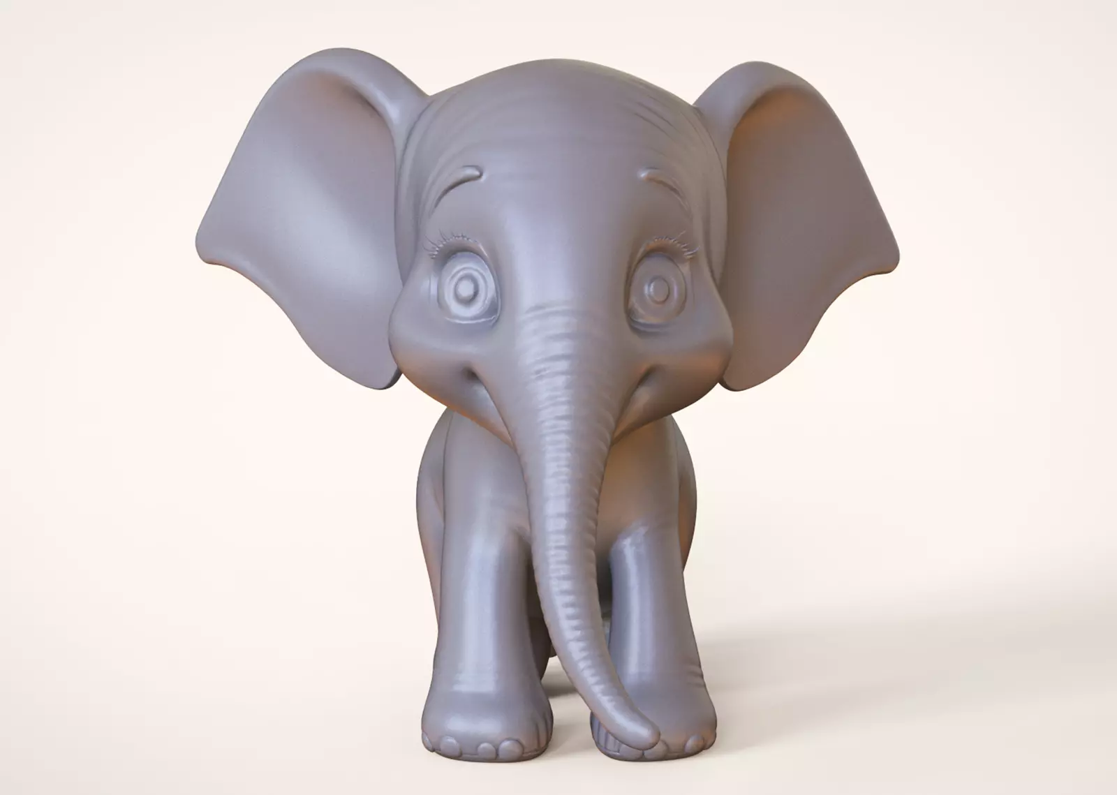 Toon Elephant 3D print model_9