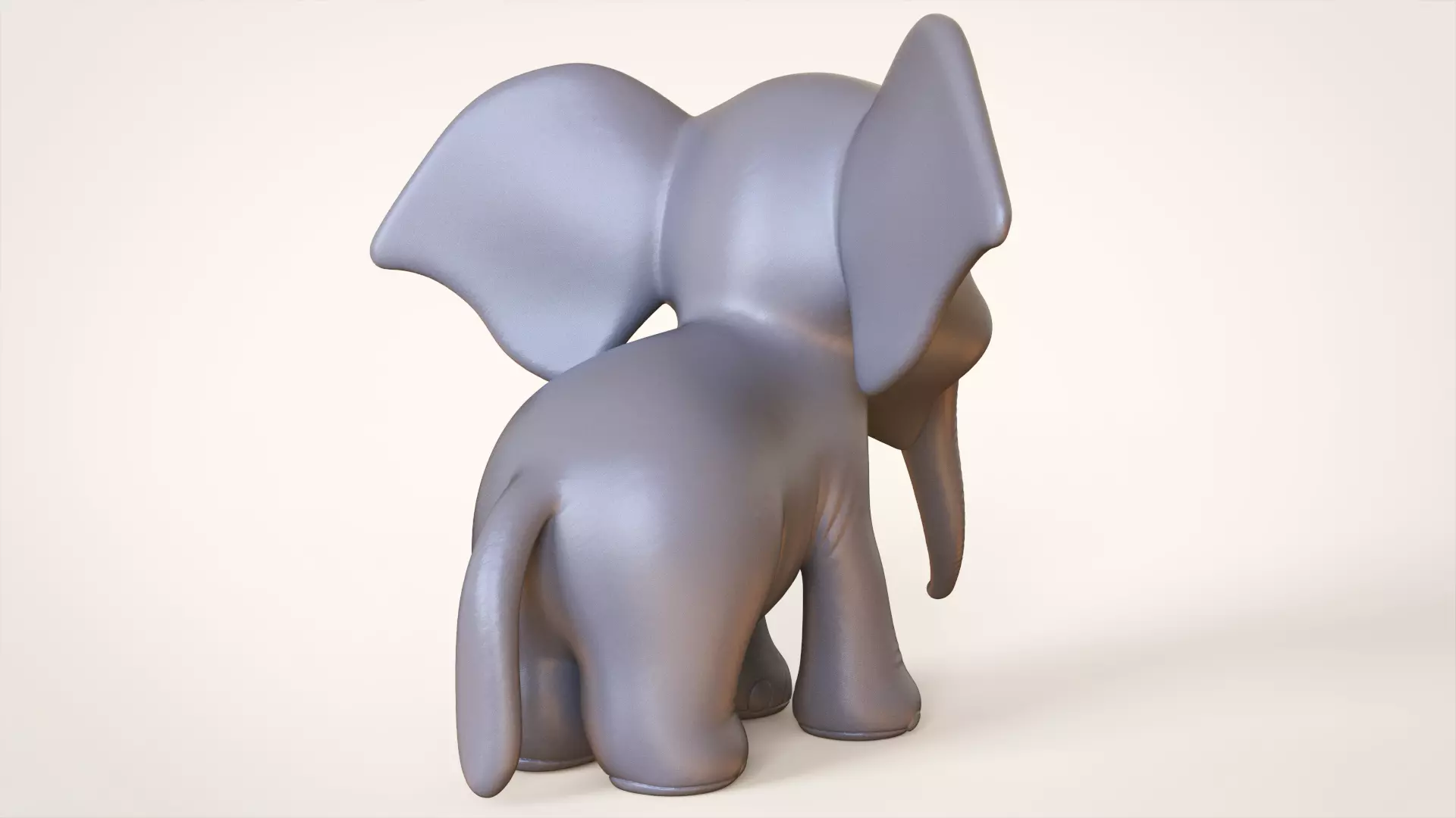 Toon Elephant 3D print model_5