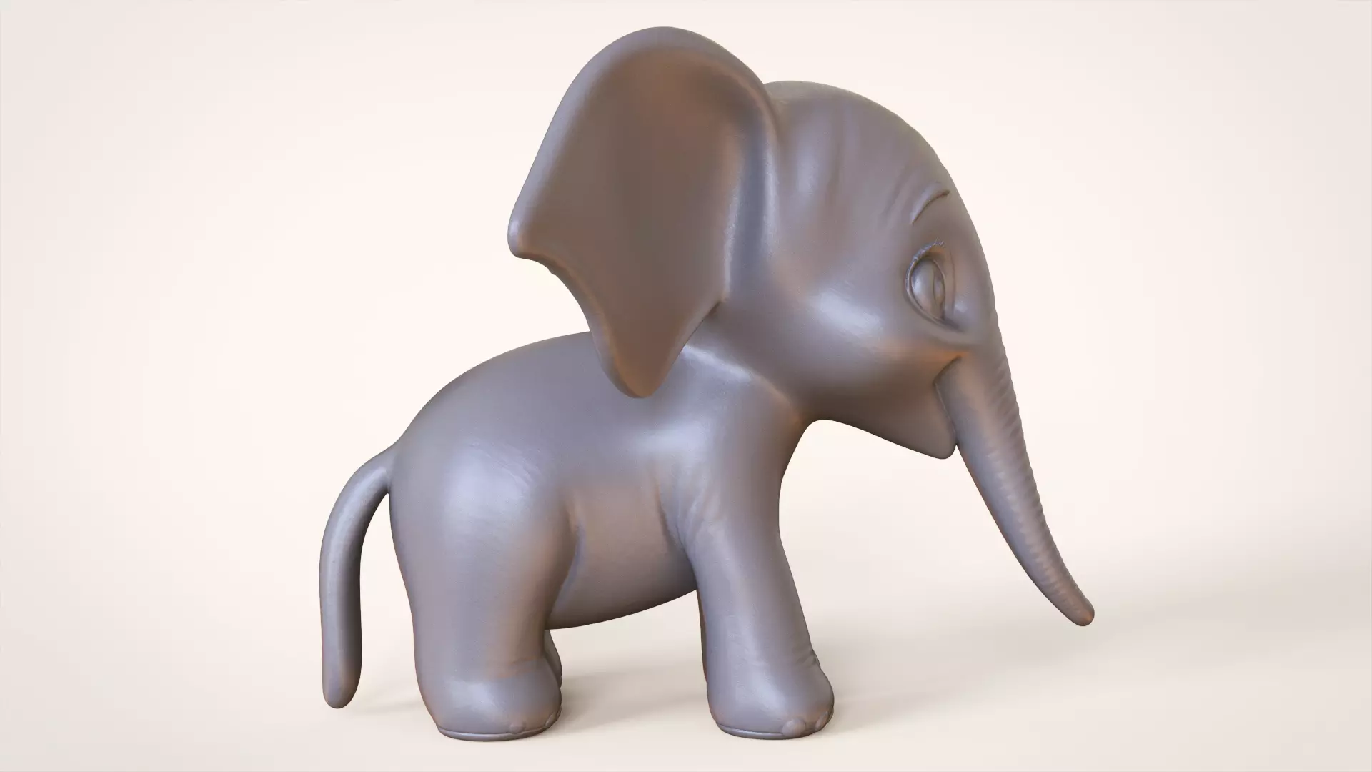 Toon Elephant 3D print model_6
