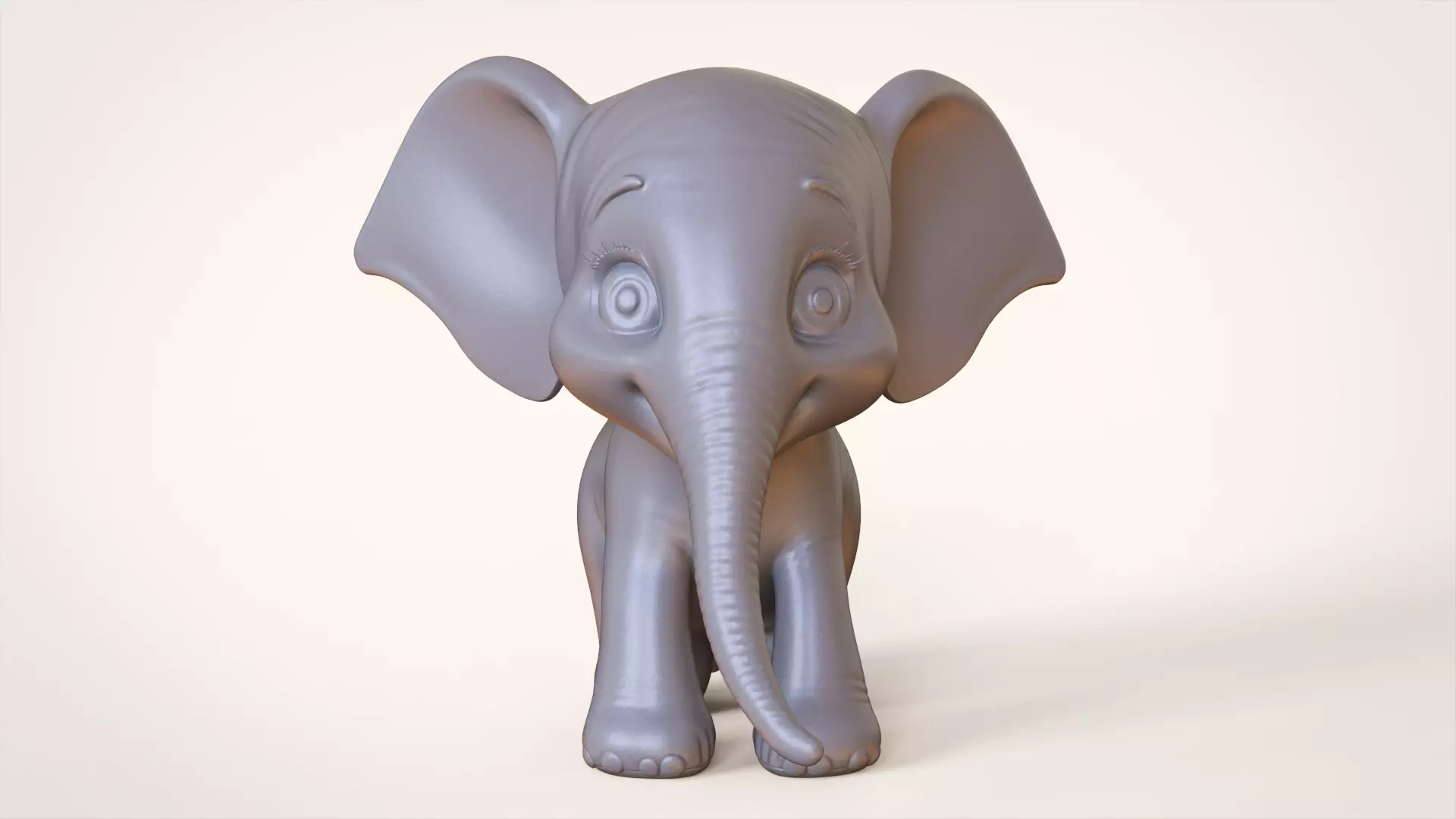 Toon Elephant 3D print model_0