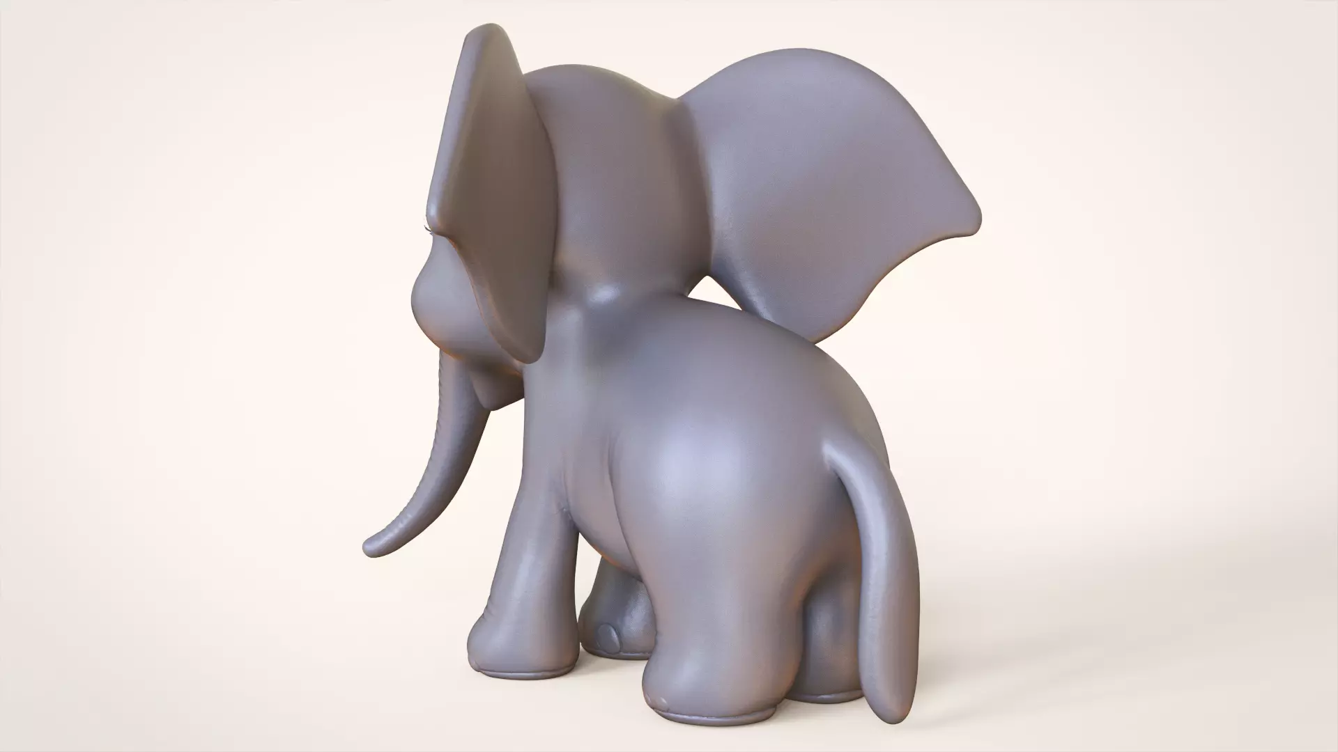 Toon Elephant 3D print model_3