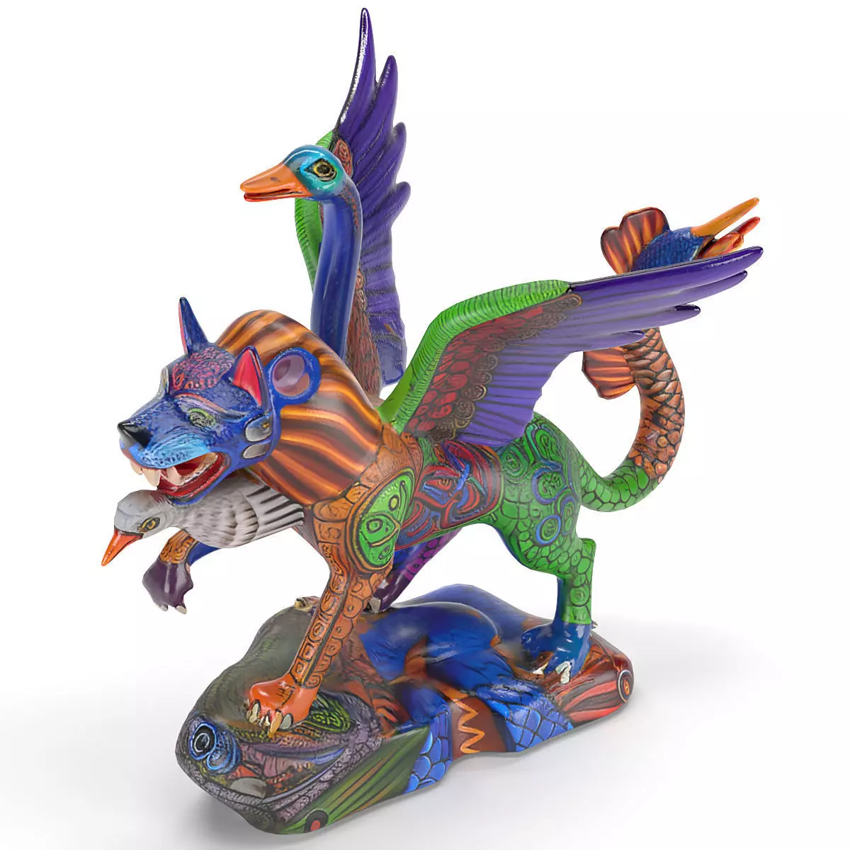 alebrije coyote 3D model_3