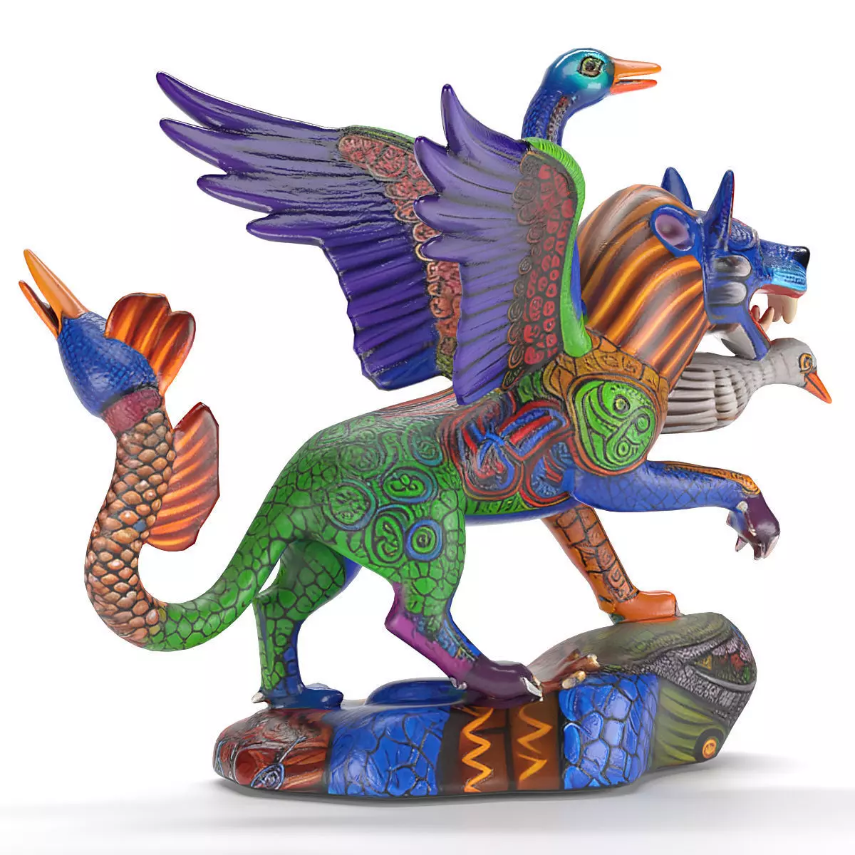 alebrije coyote 3D model_2