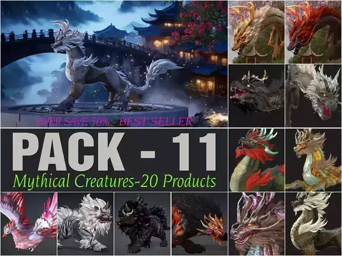 Pack-11 Mythical Creatures