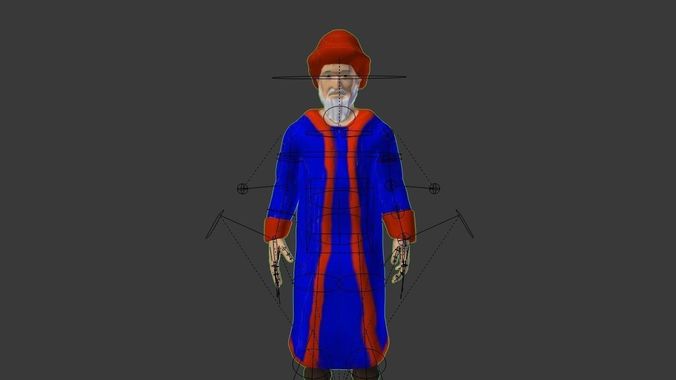 old  man  human  grandfather wise man  Free 3D model