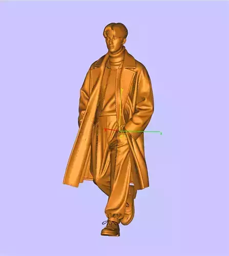 Fashionable man in coat