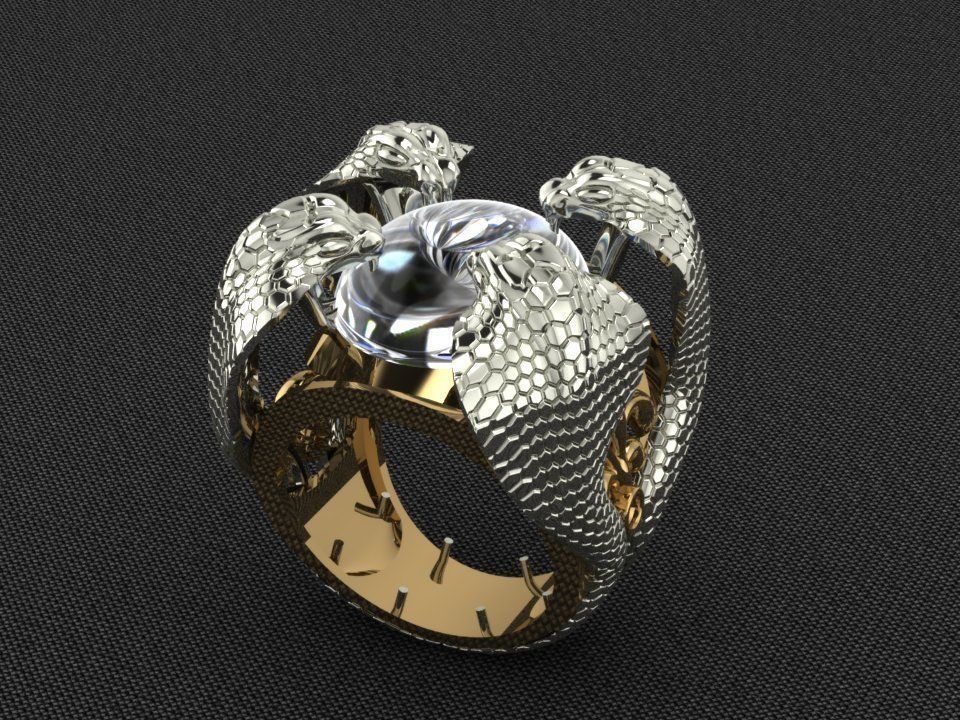 Ring Snake 3D print model_2