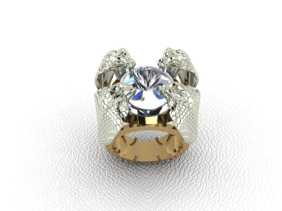 Ring Snake 3D print model_1