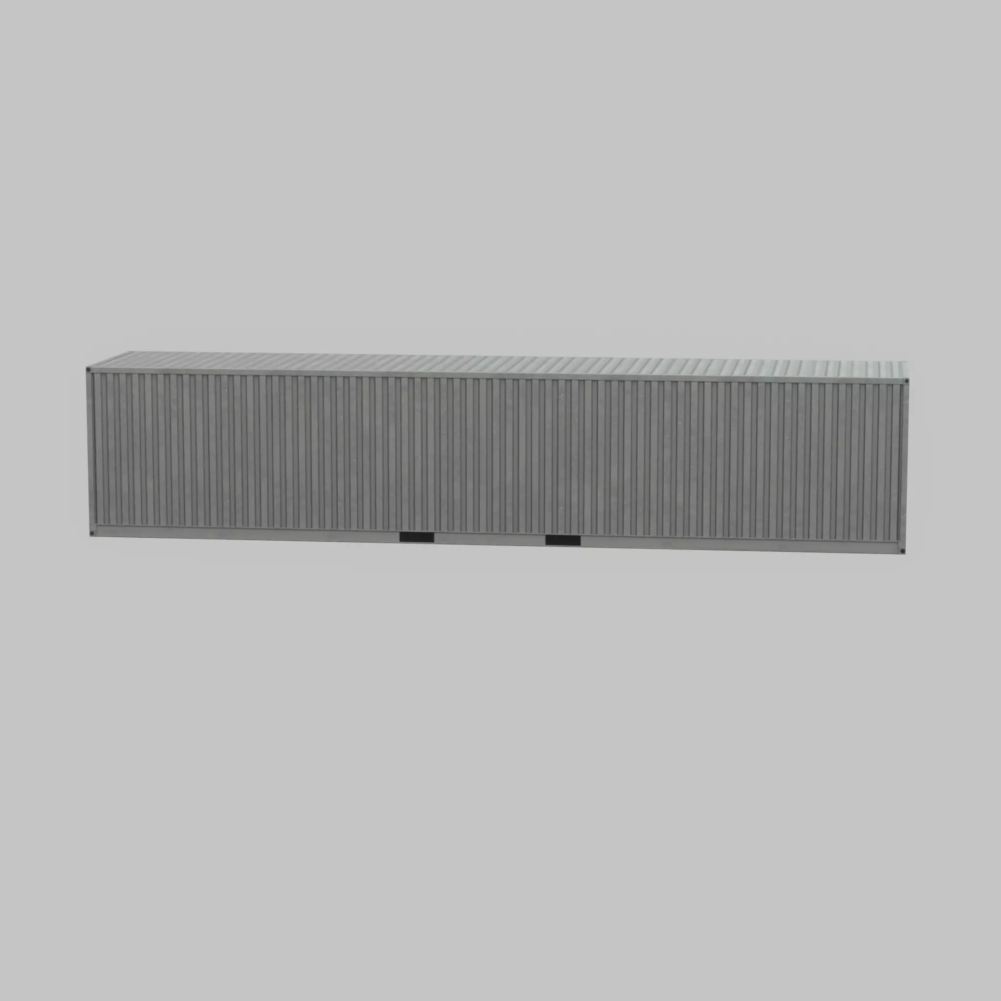 Shipping-Container light gray 40ft Low-poly 3D model_32