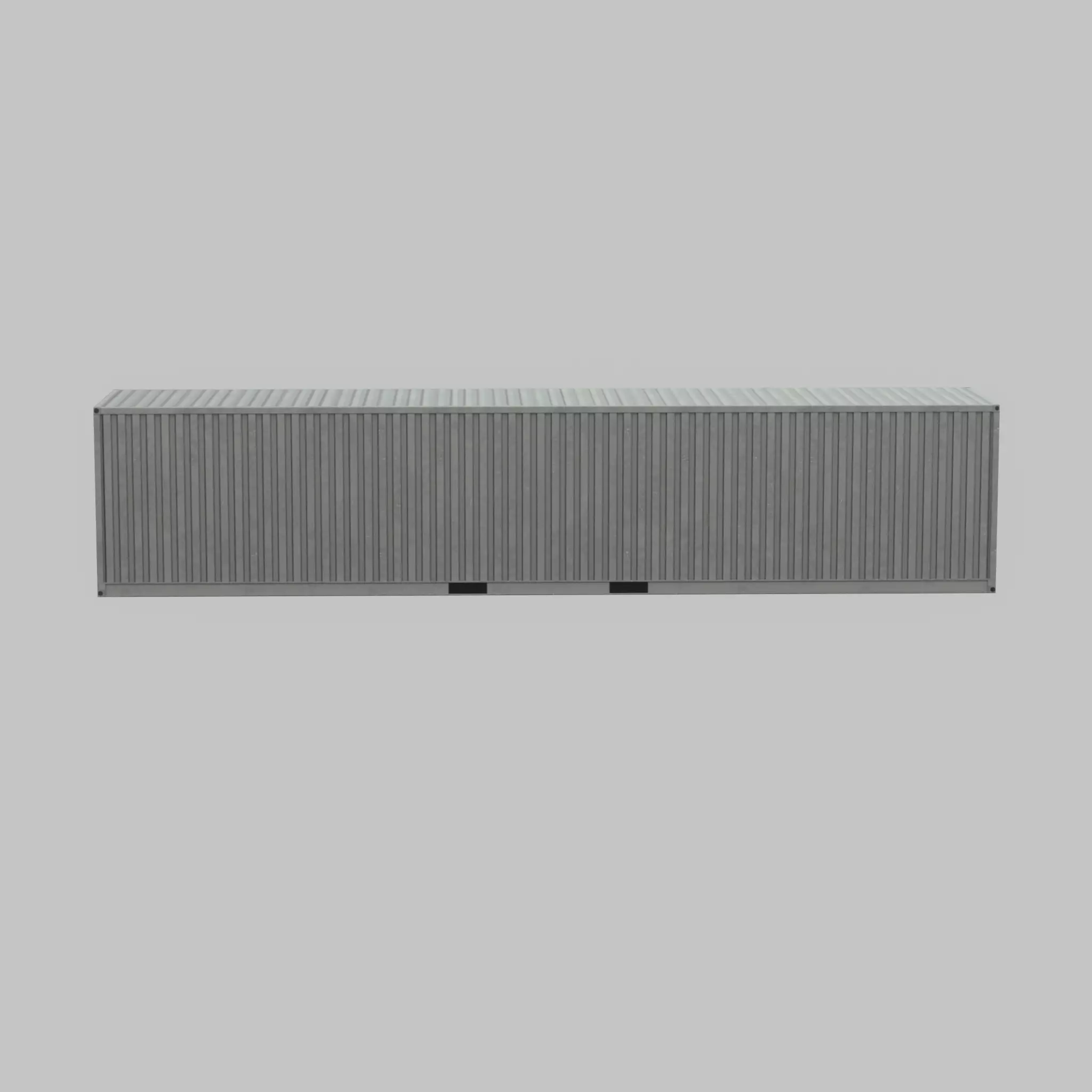 Shipping-Container light gray 40ft Low-poly 3D model_55