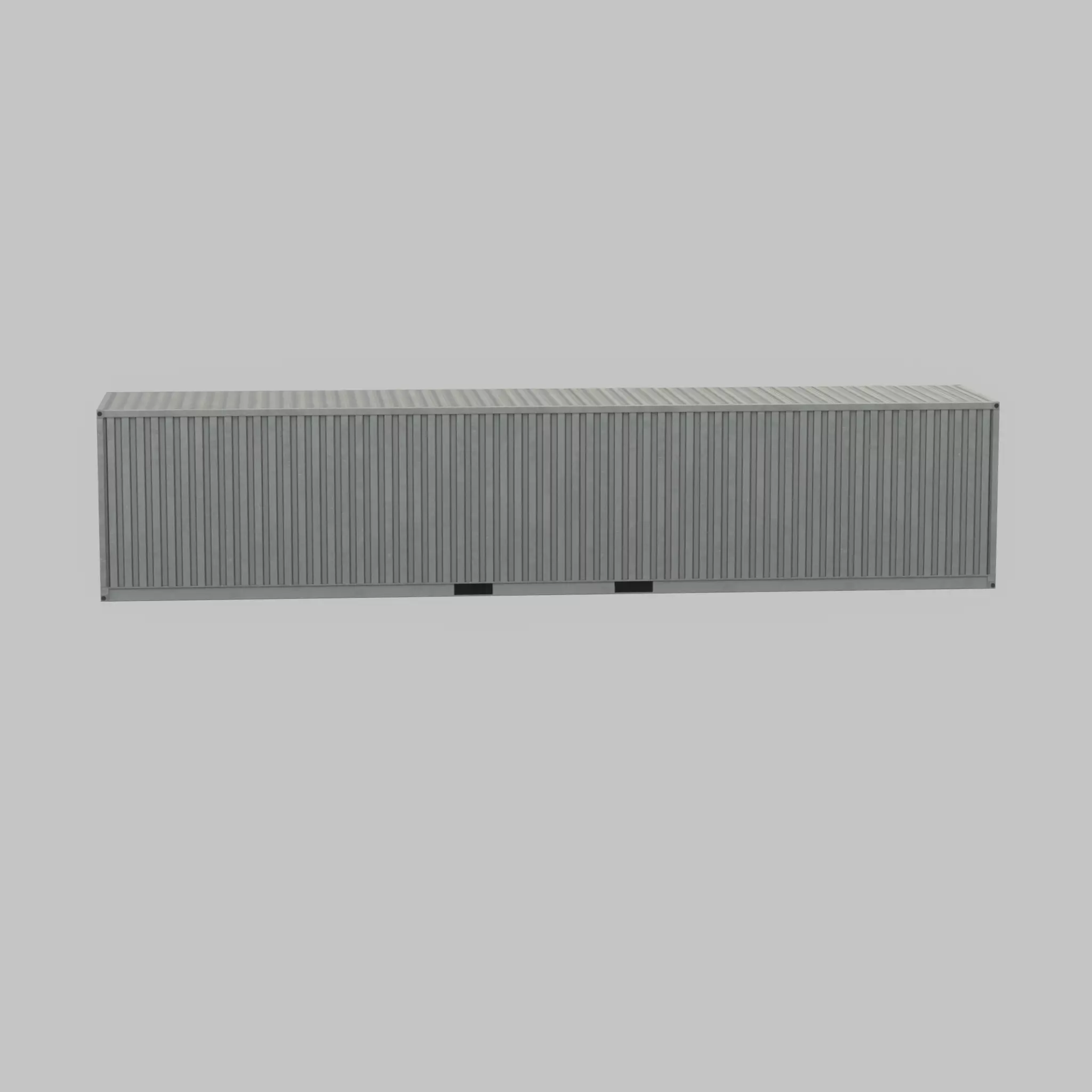 Shipping-Container light gray 40ft Low-poly 3D model_37