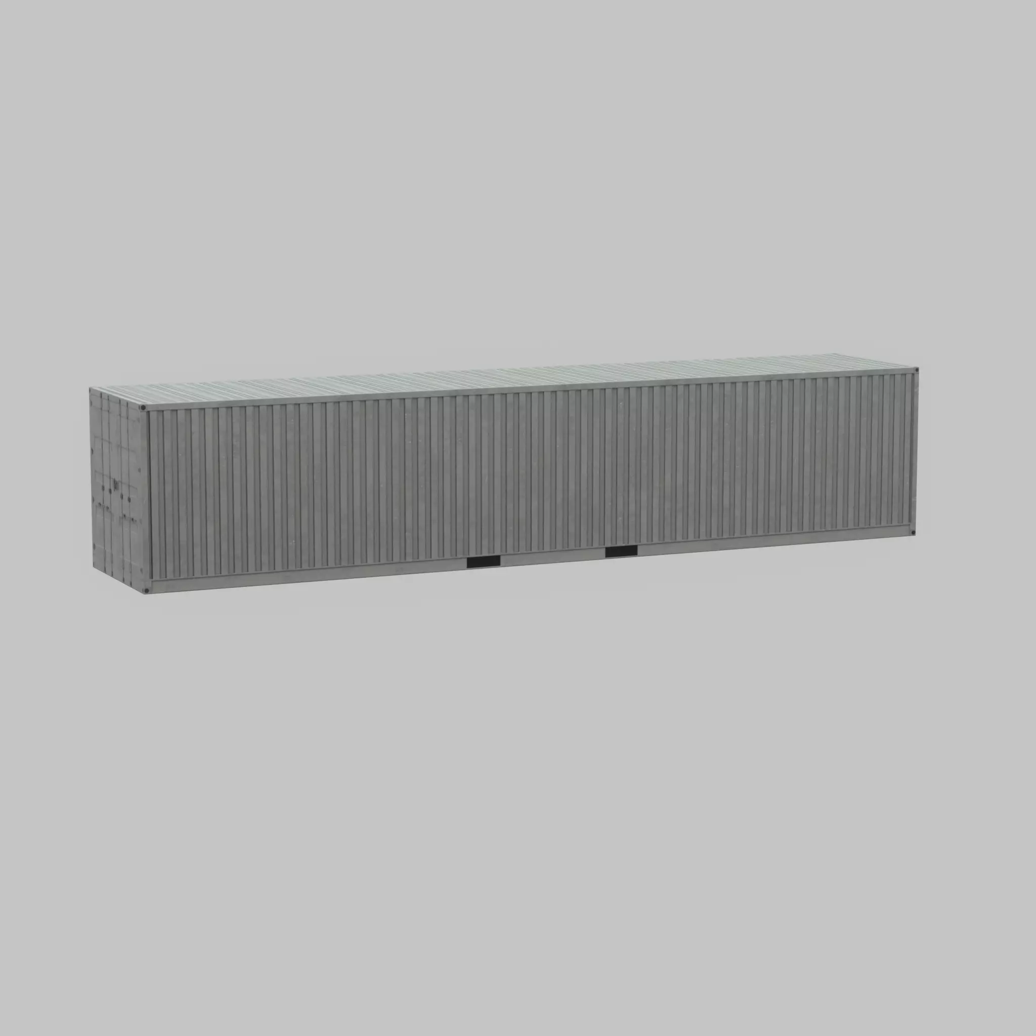 Shipping-Container light gray 40ft Low-poly 3D model_71