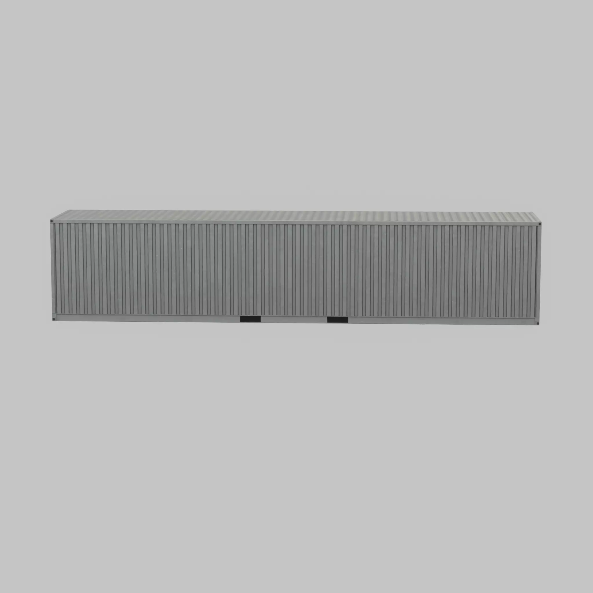 Shipping-Container light gray 40ft Low-poly 3D model_46