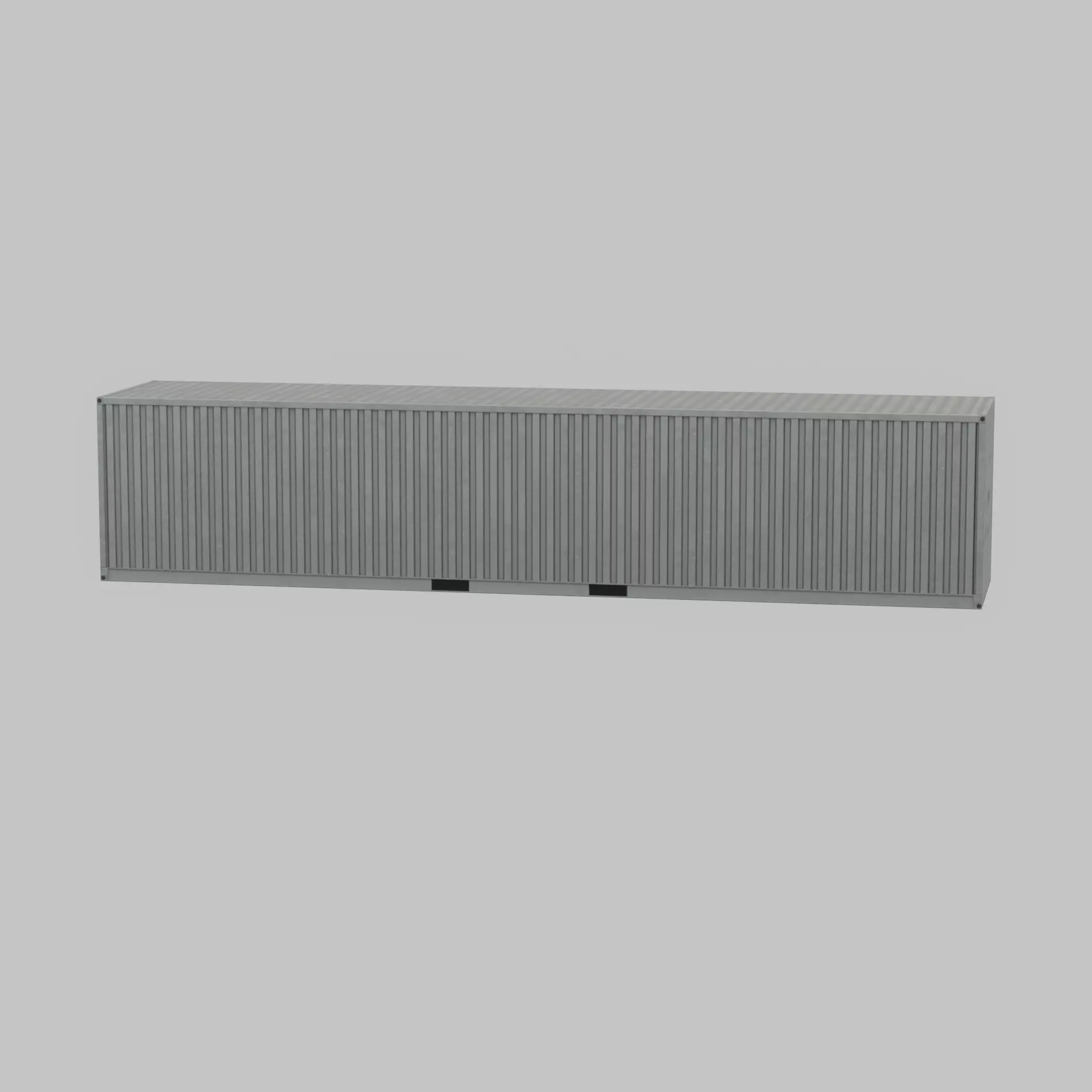Shipping-Container light gray 40ft Low-poly 3D model_56