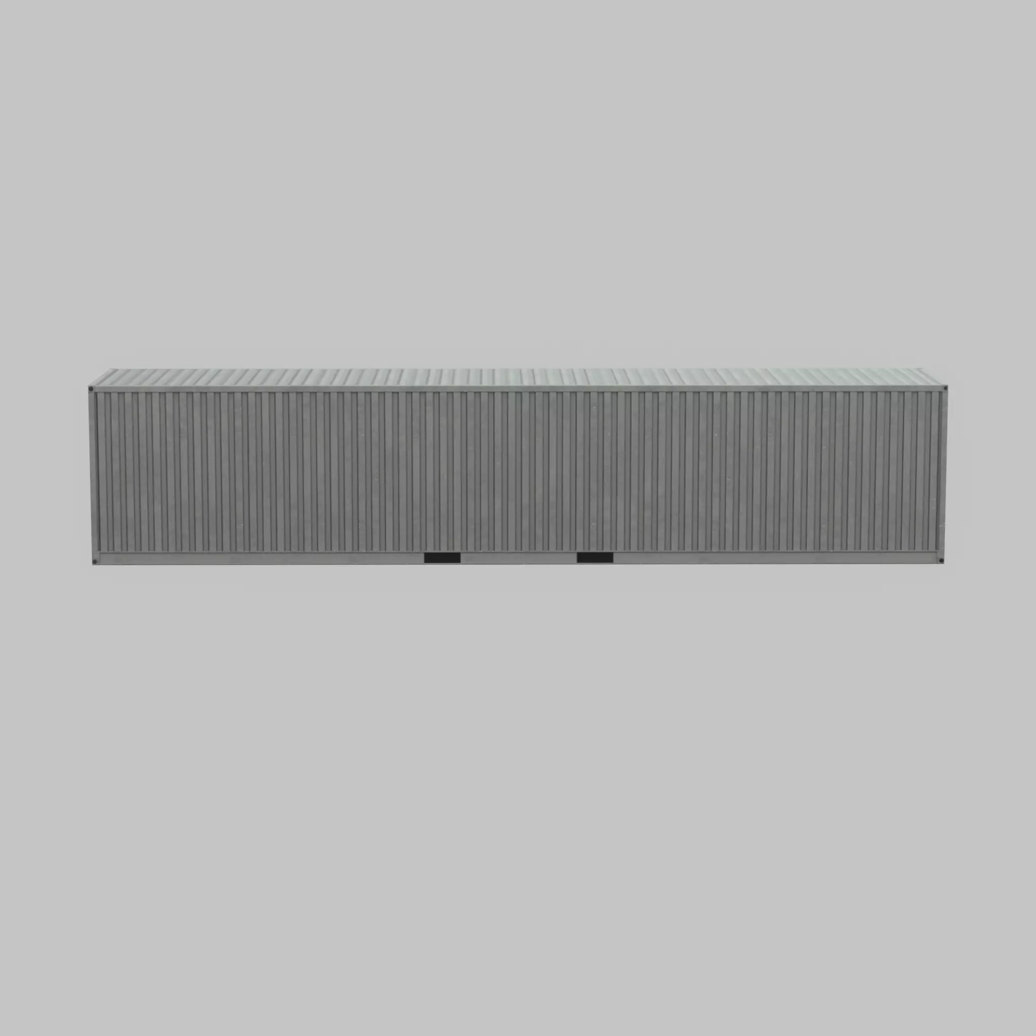 Shipping-Container light gray 40ft Low-poly 3D model_58