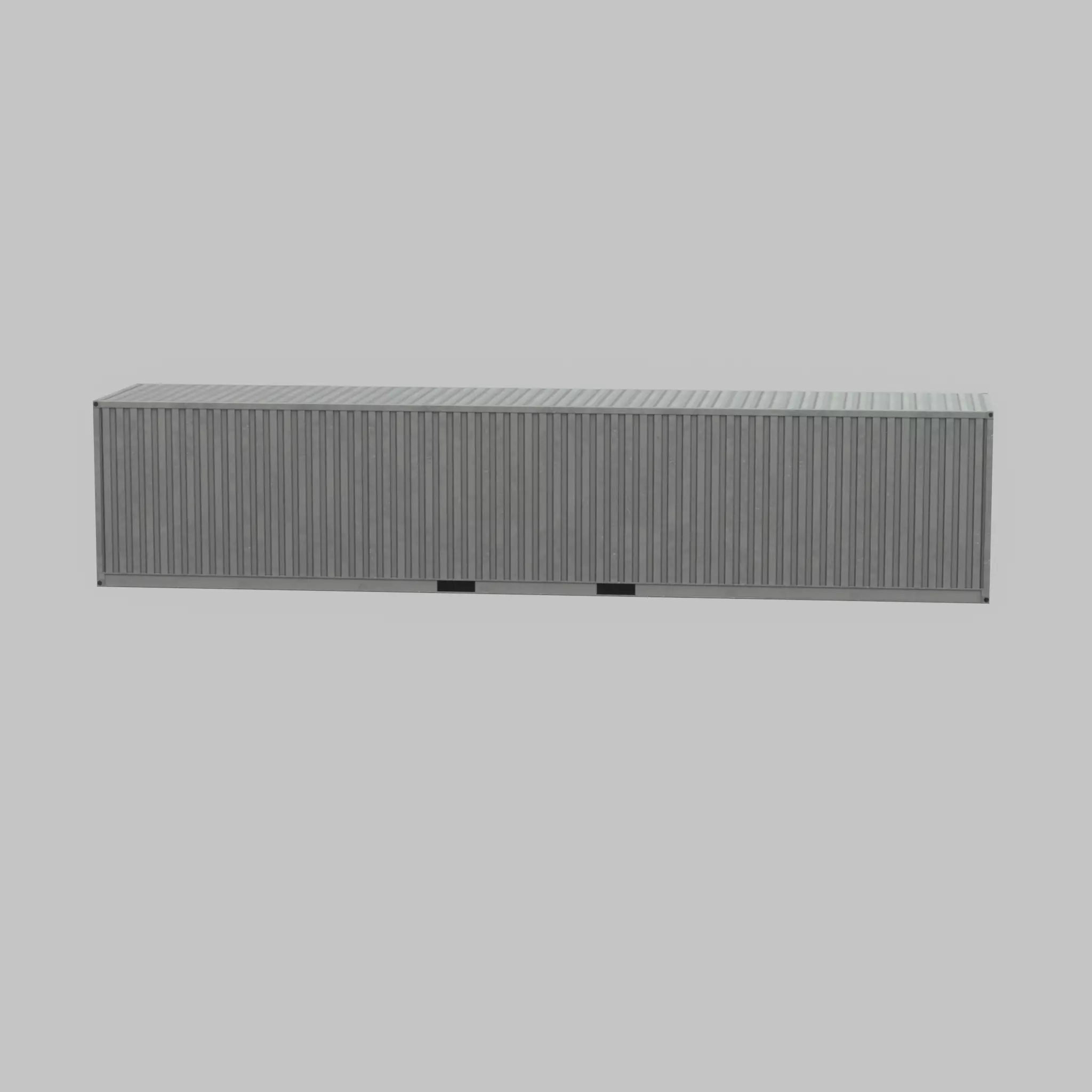 Shipping-Container light gray 40ft Low-poly 3D model_27