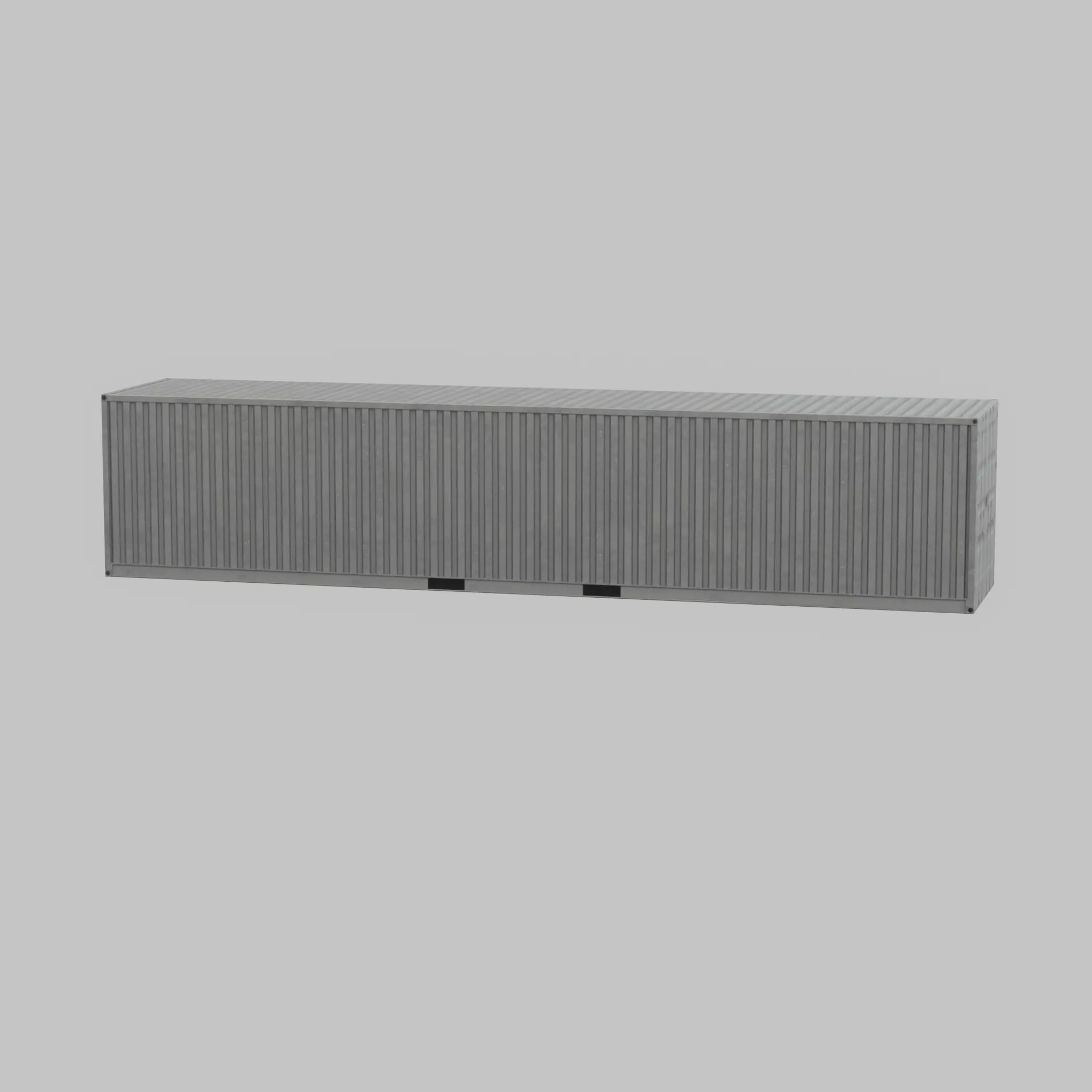 Shipping-Container light gray 40ft Low-poly 3D model_50