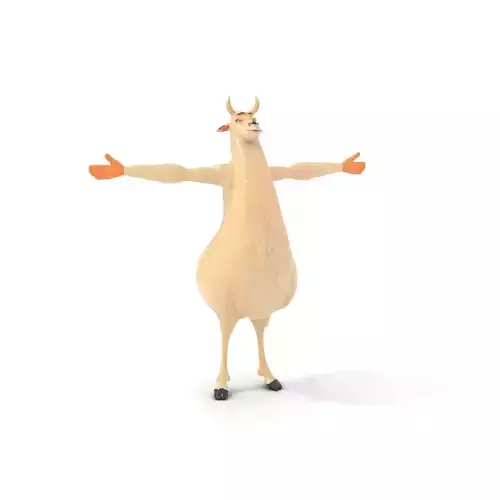 Charming Llama model pack Low-poly 3D model