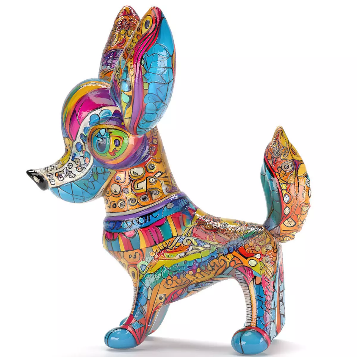 graffiti dog 3D model_1