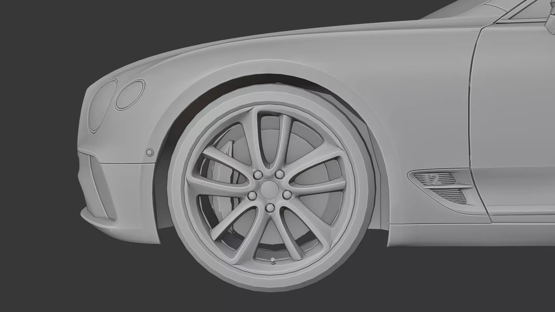 Bentley Continental GT 3D print model_11