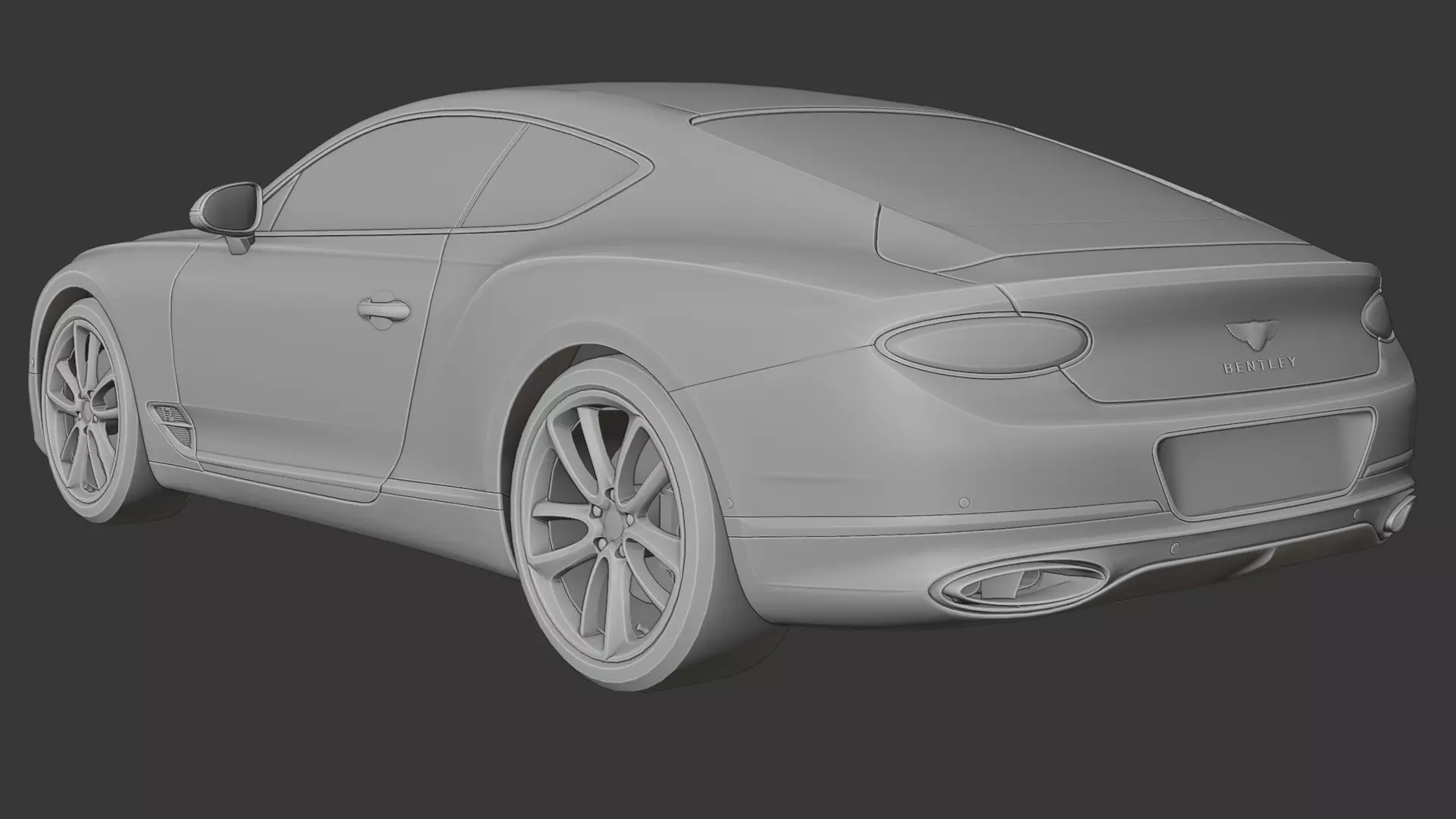 Bentley Continental GT 3D print model_6