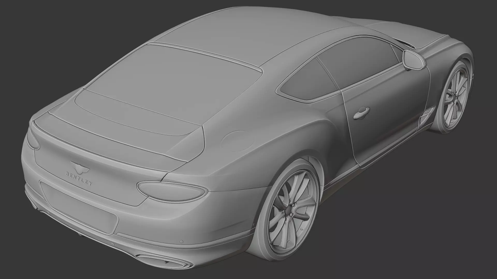 Bentley Continental GT 3D print model_8