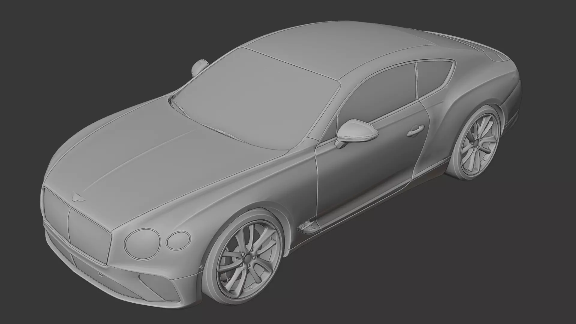 Bentley Continental GT 3D print model_0