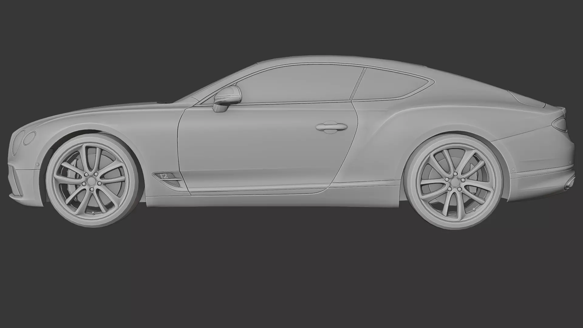 Bentley Continental GT 3D print model_1