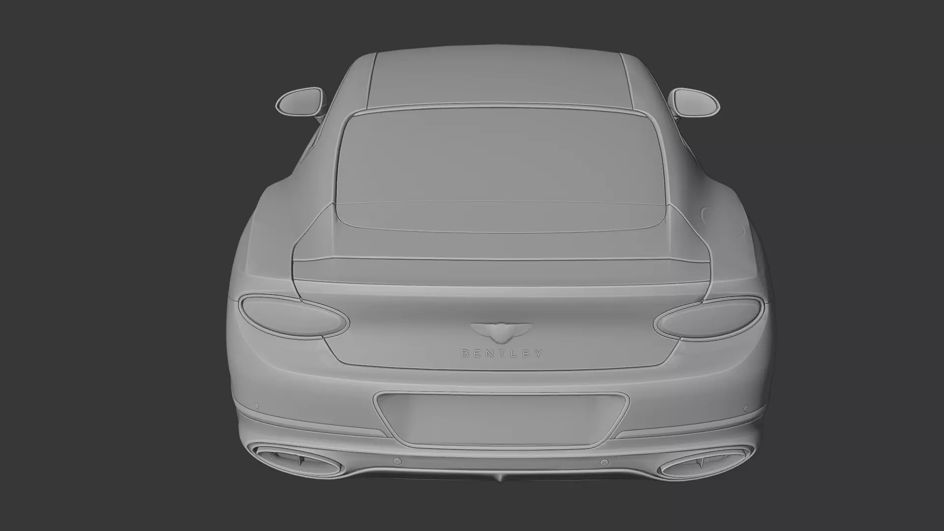 Bentley Continental GT 3D print model_7