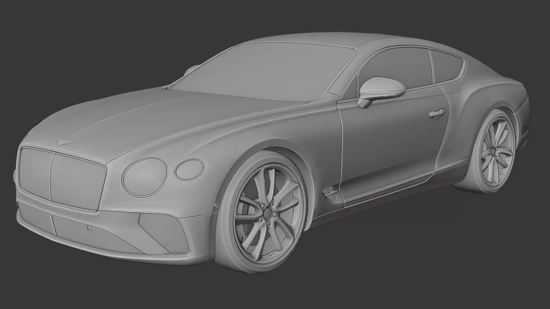 Bentley Continental GT 3D print model_9
