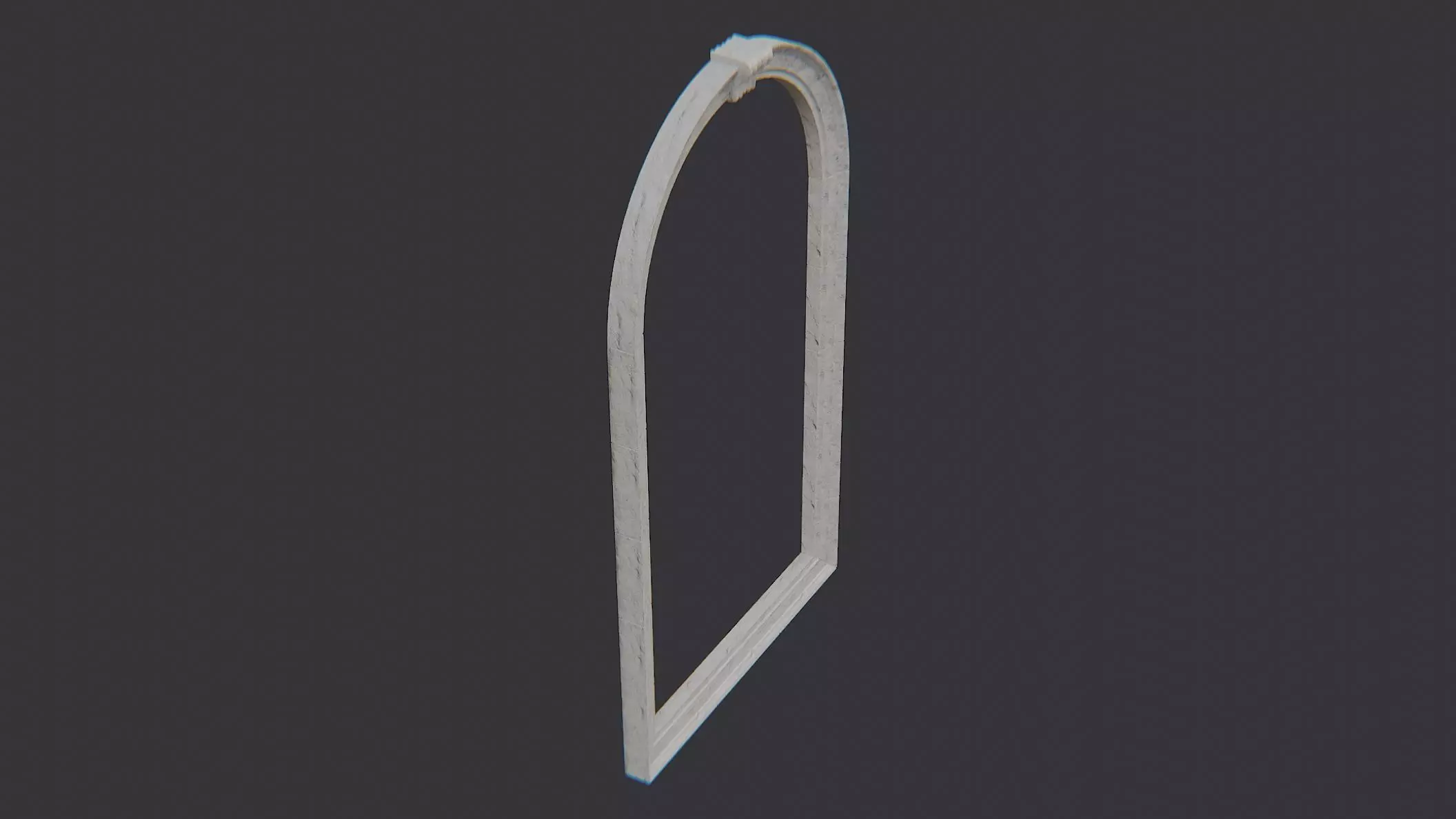 Architectural Archway for City Hall Facade Tan Stone 3D model_0