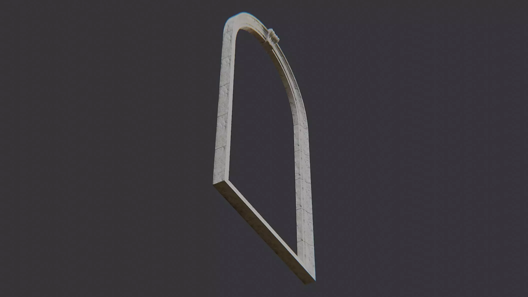 Architectural Archway for City Hall Facade Tan Stone 3D model_5