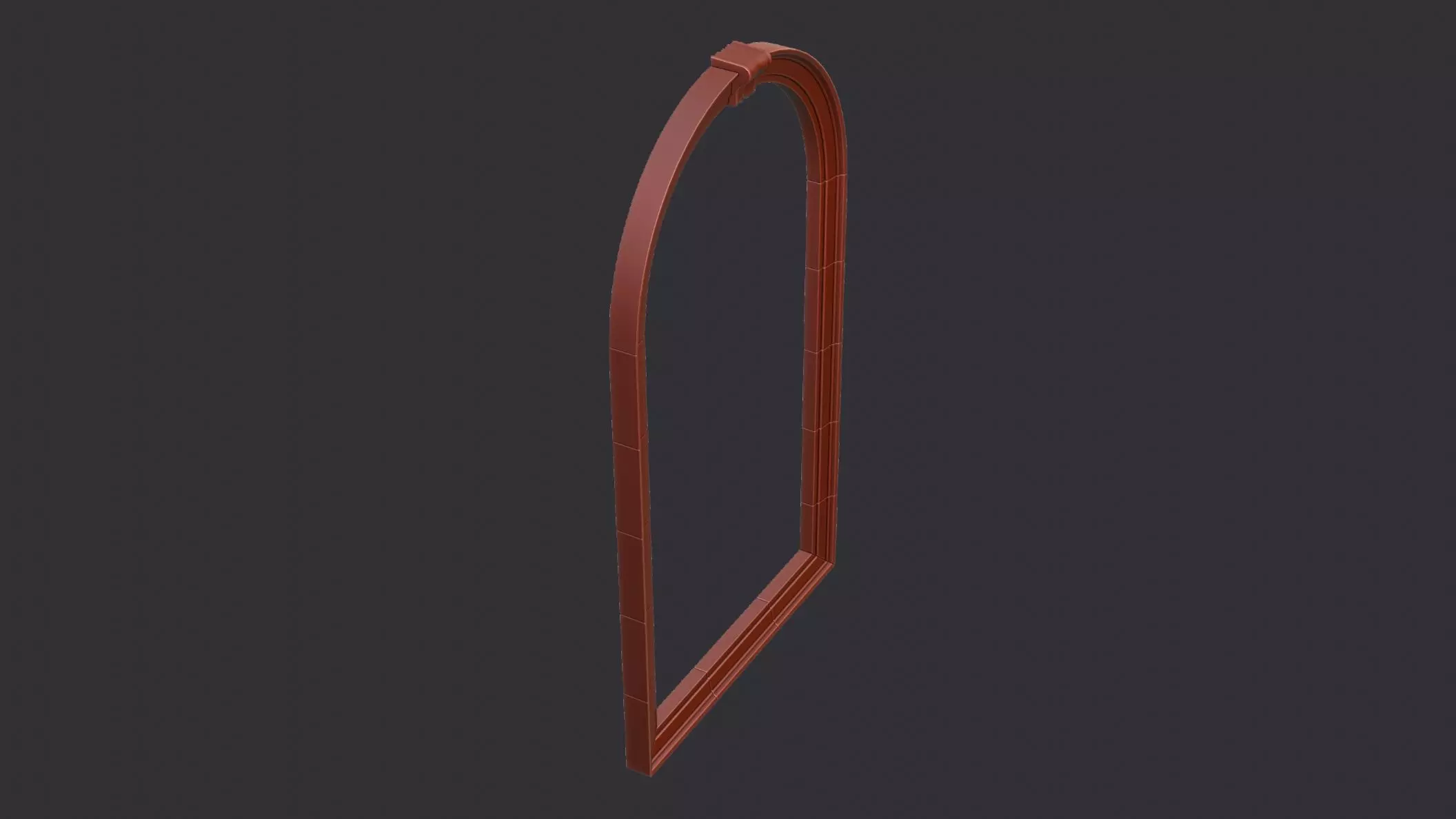Architectural Archway for City Hall Facade Tan Stone 3D model_6