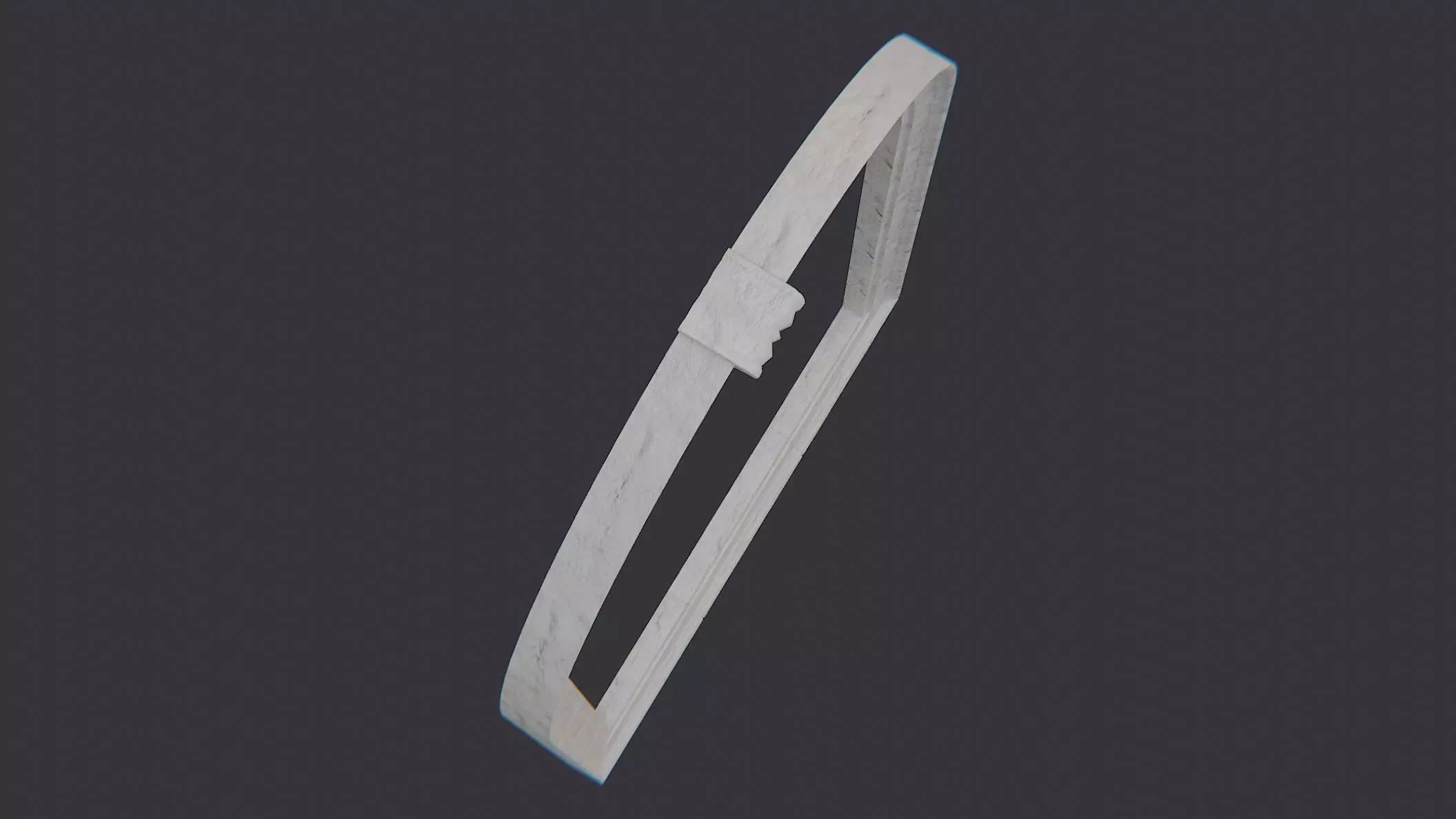 Architectural Archway for City Hall Facade Tan Stone 3D model_4