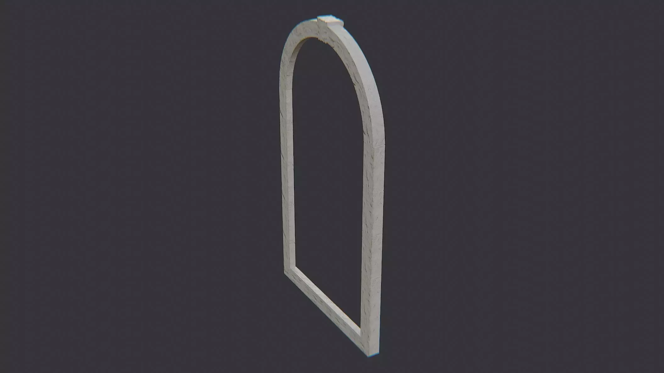 Architectural Archway for City Hall Facade Tan Stone 3D model_1