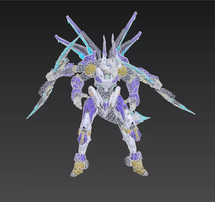 Asura Dragon Low-poly 3D model_18