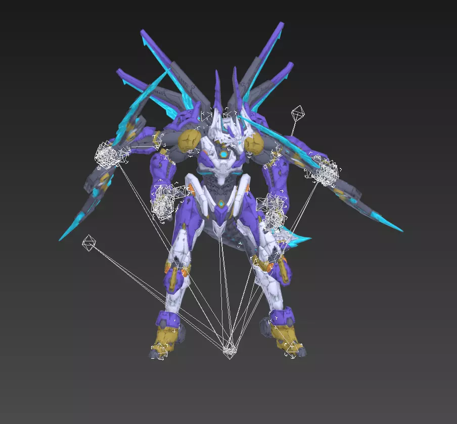 Asura Dragon Low-poly 3D model_17